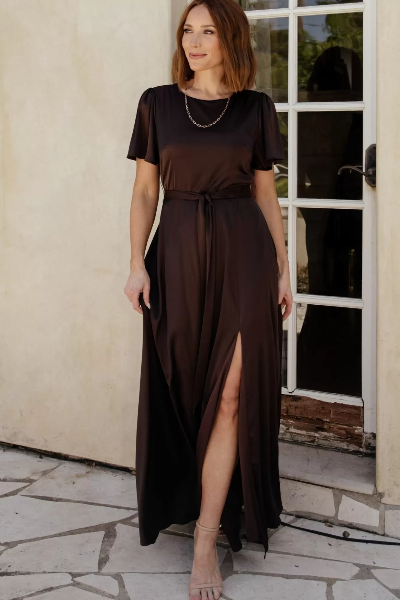 Baltic Born Maxi Dresses | Maxi Dresses | Agnes Satin Maxi Dress |