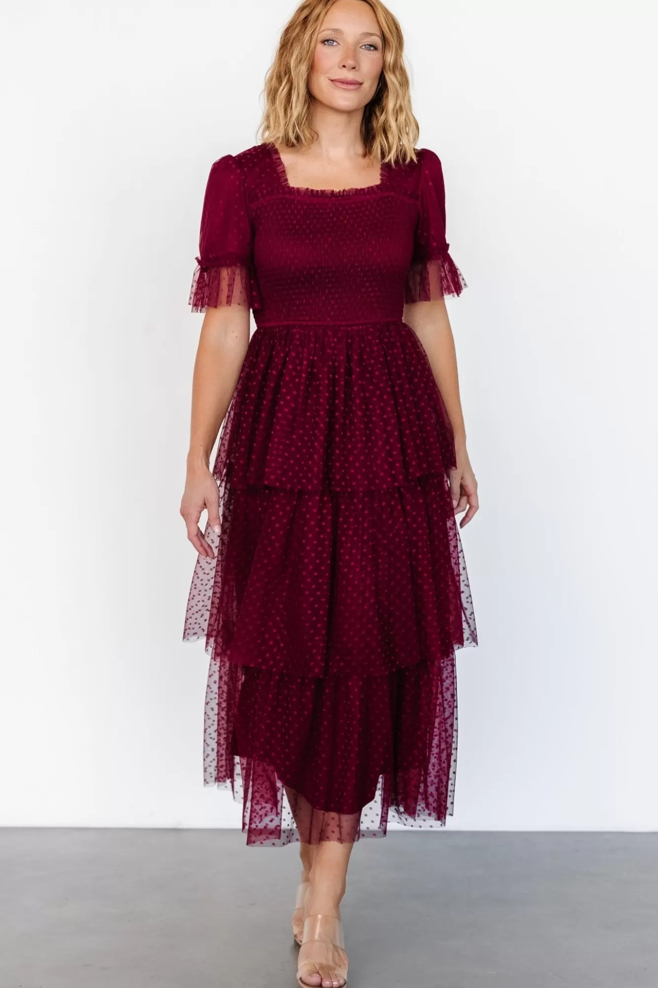 Baltic Born Midi Dresses | Midi Dresses | Alana Tulle Tiered Dress |