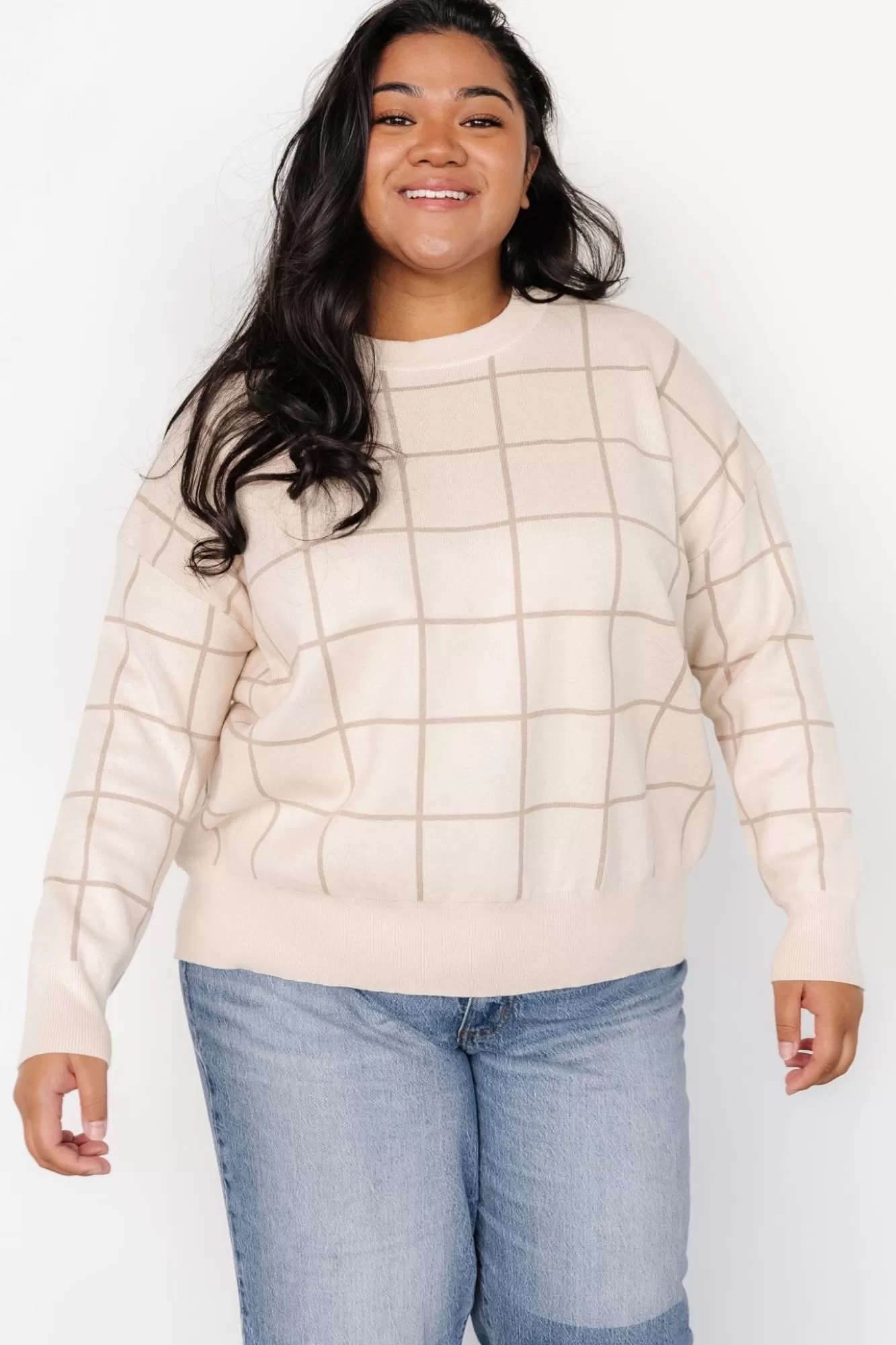 Baltic Born Sweaters | Alden Knit Sweater | Oatmeal + Taupe