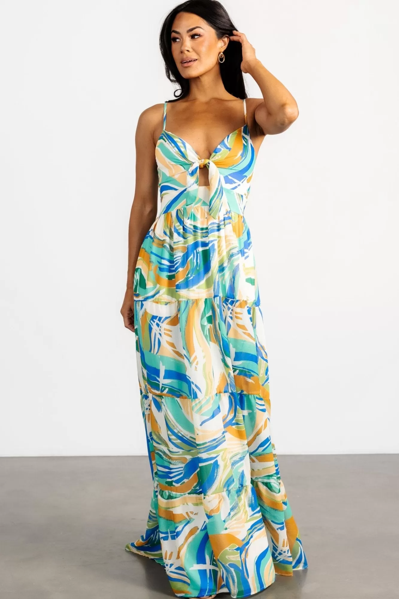 Baltic Born Maxi Dresses | Maxi Dresses | Alexis Maxi Dress | Blue Multi Print