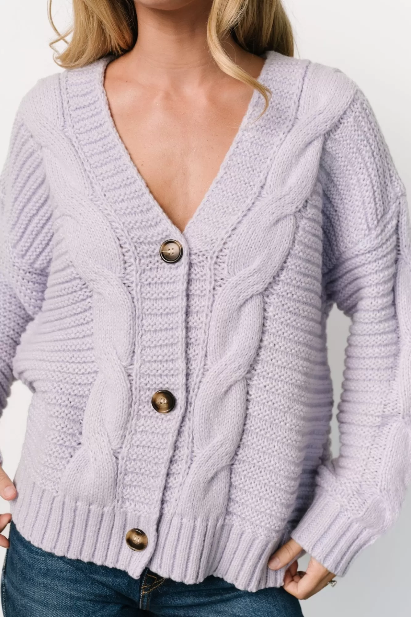 Baltic Born Sweaters | Ames Cable Knit Cardigan |