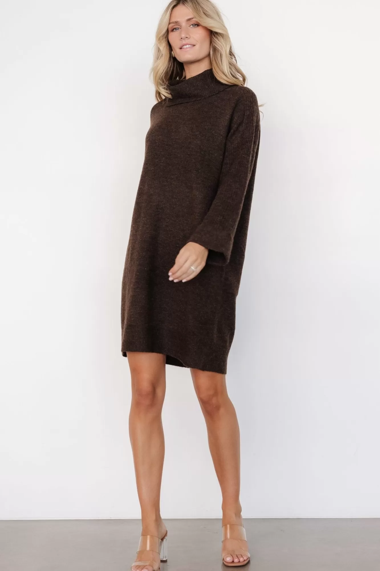 Baltic Born Sweater Dresses | Sweater Dresses | Amy Sweater Dress | Dark Brown