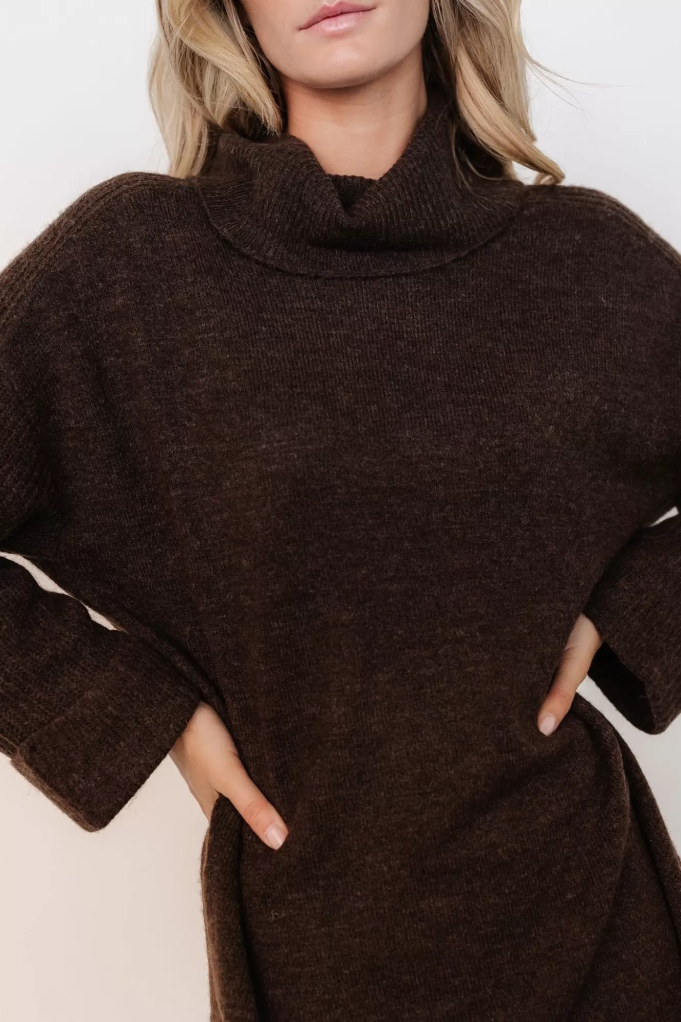 Baltic Born Sweater Dresses | Sweater Dresses | Amy Sweater Dress | Dark Brown