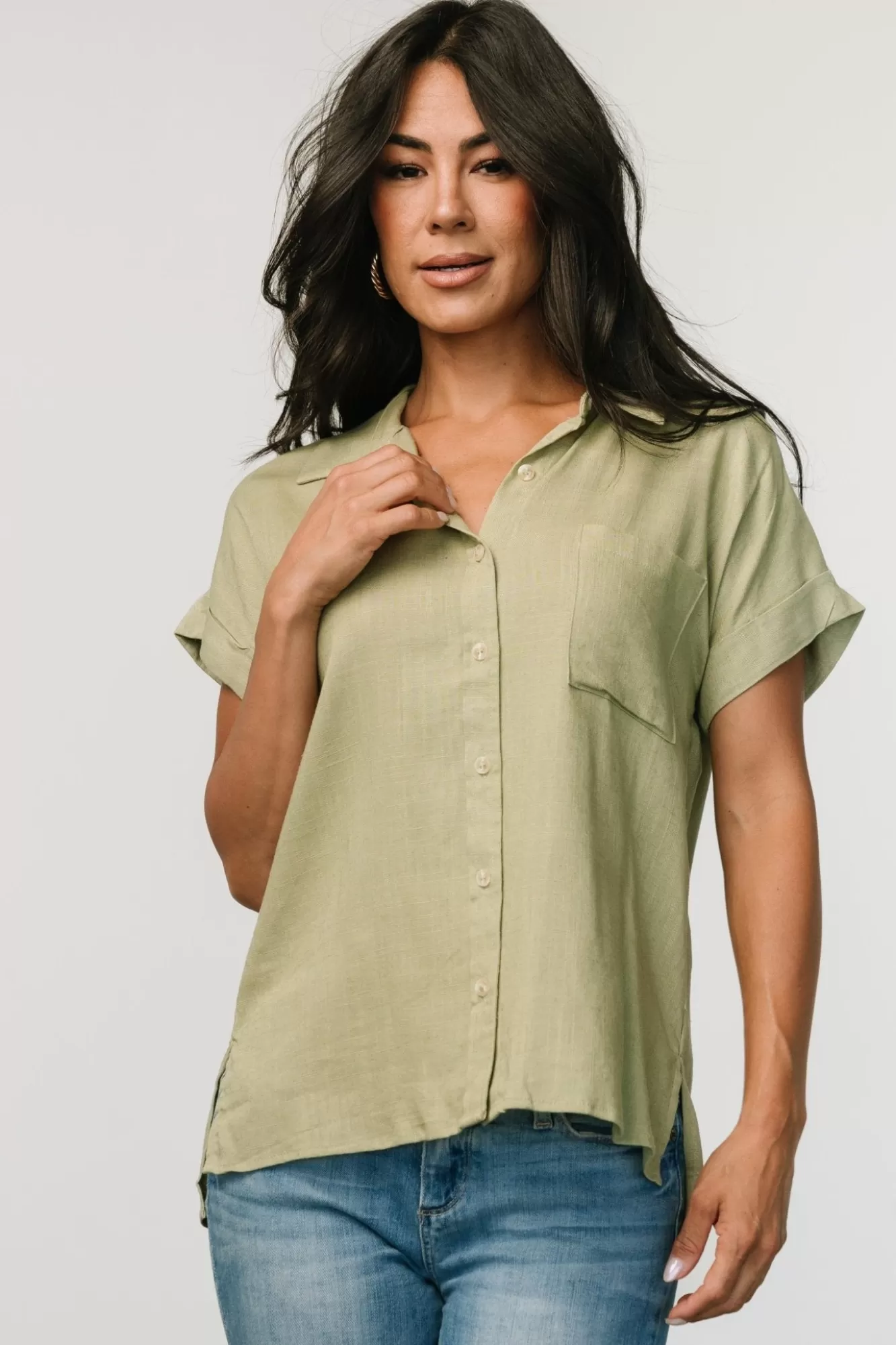 Baltic Born Blouses + Shirts | Andrews Button Top |