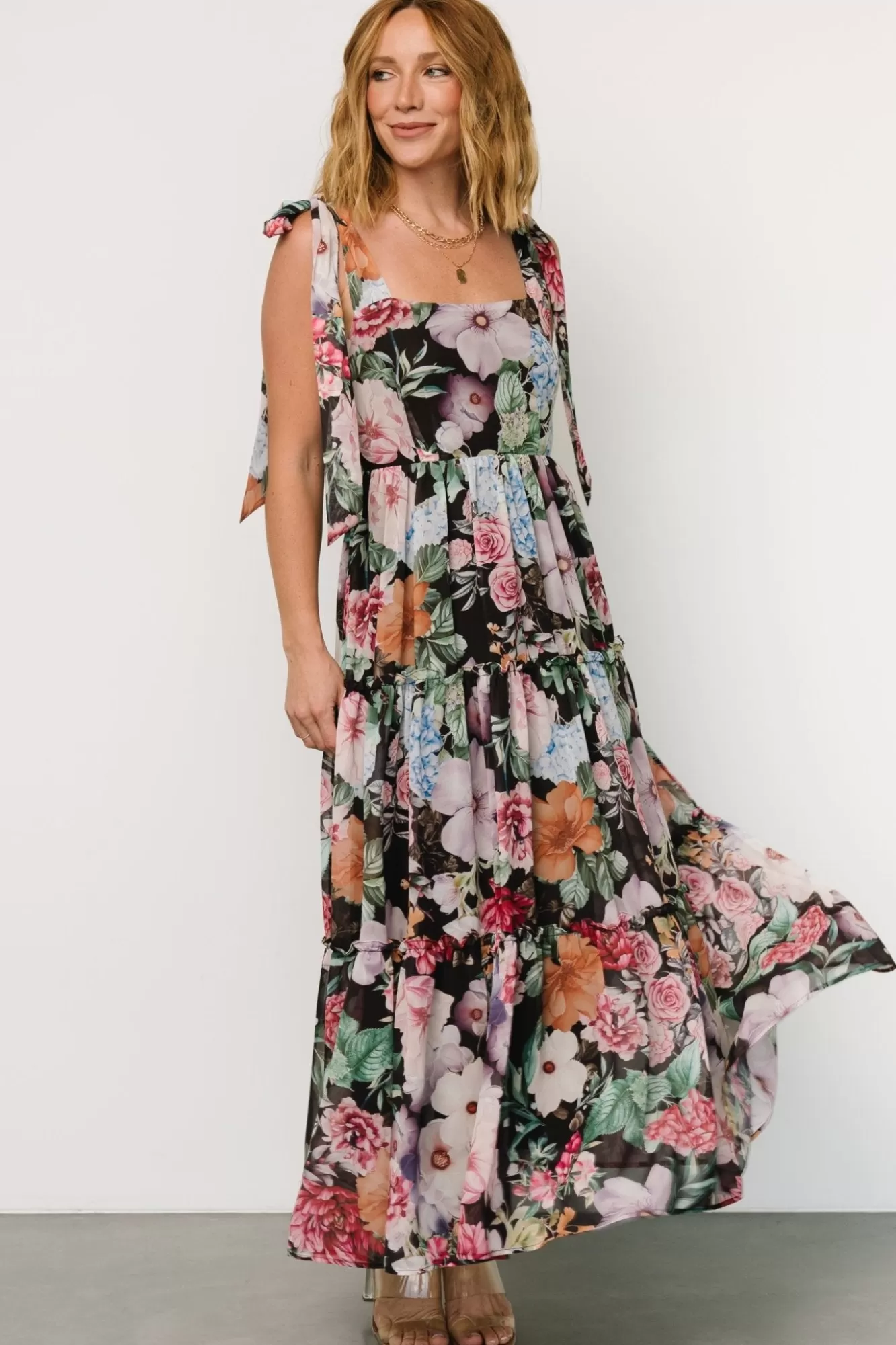 Baltic Born Maxi Dresses | Maxi Dresses | Anita Maxi Dress | Black Multi Floral