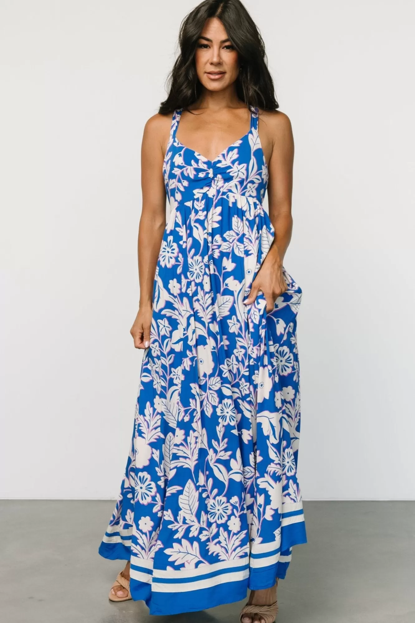 Baltic Born Maxi Dresses | Maxi Dresses | Atalanta Back Tie Maxi Dress | Blue Print