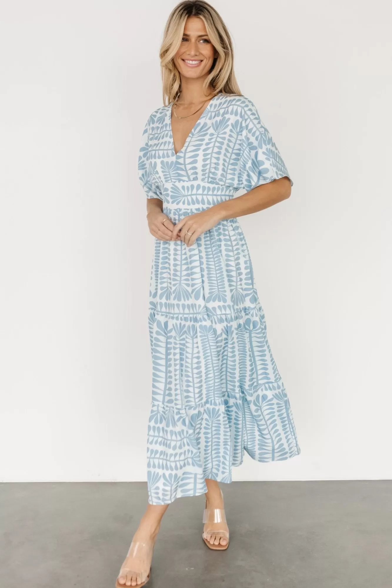 Baltic Born Midi Dresses | Midi Dresses | Austin Kimono Dress | Blue Print