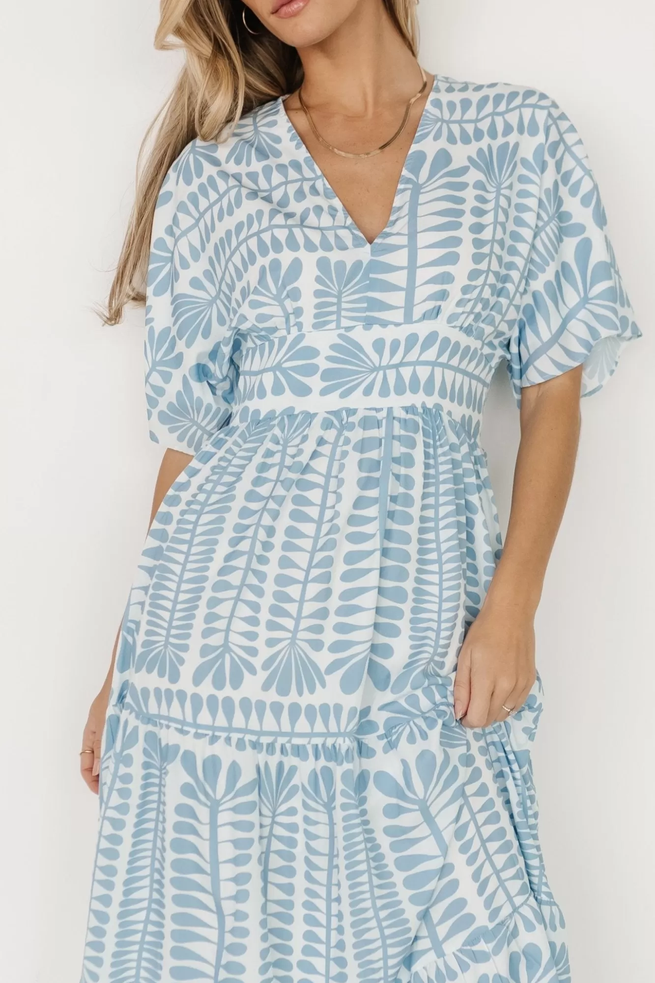 Baltic Born Midi Dresses | Midi Dresses | Austin Kimono Dress | Blue Print