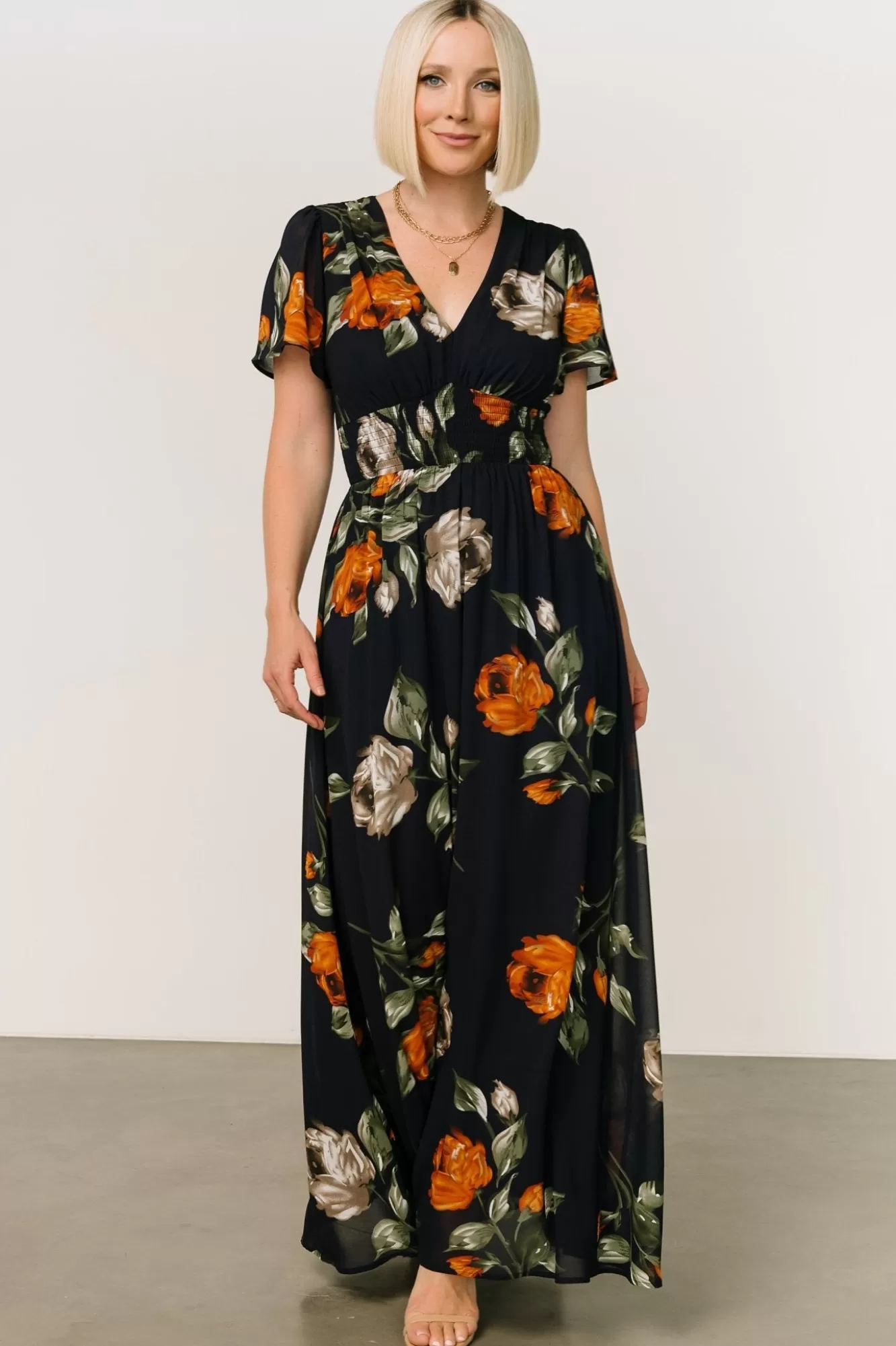 Baltic Born Maxi Dresses | Maxi Dresses | Birdie Maxi Dress | Midnight Navy Floral