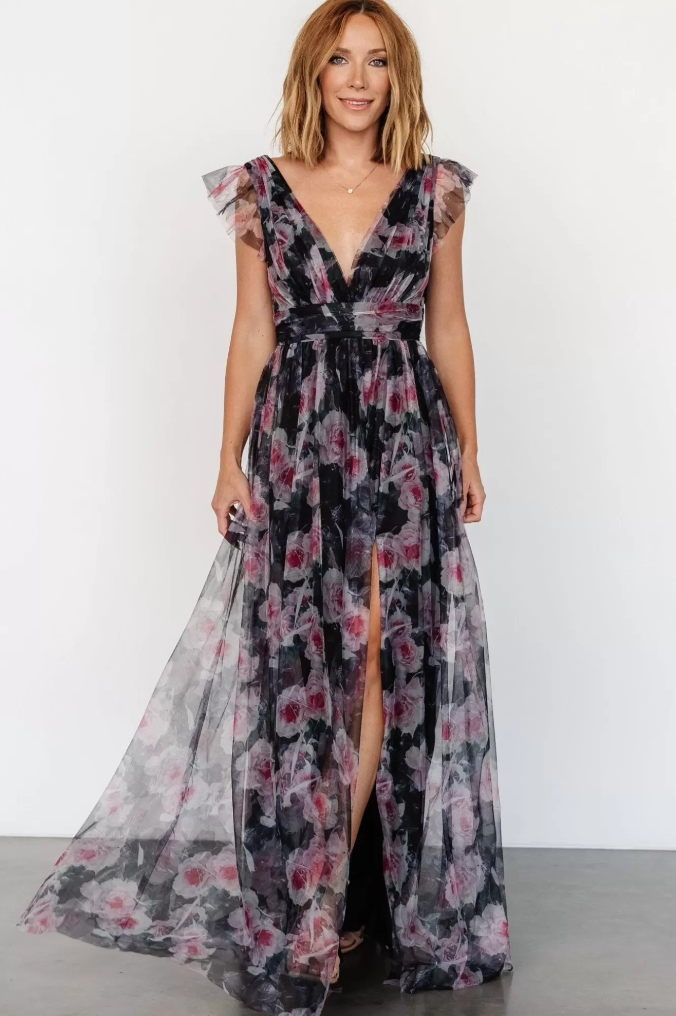 Baltic Born Maxi Dresses | Maxi Dresses | Carmine Maxi Dress | Black Floral