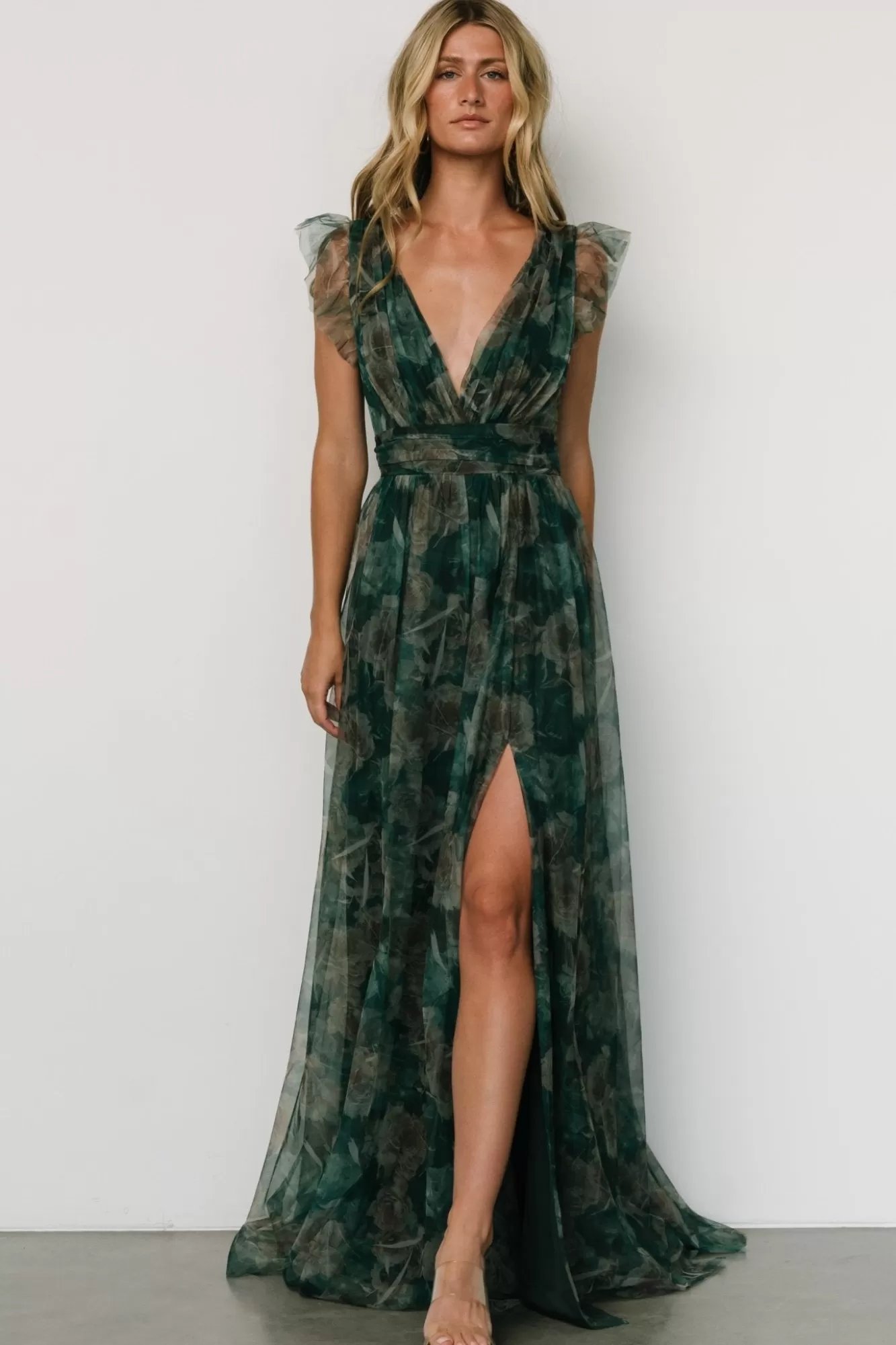 Baltic Born Maxi Dresses | Maxi Dresses | Carmine Maxi Dress | Green Floral