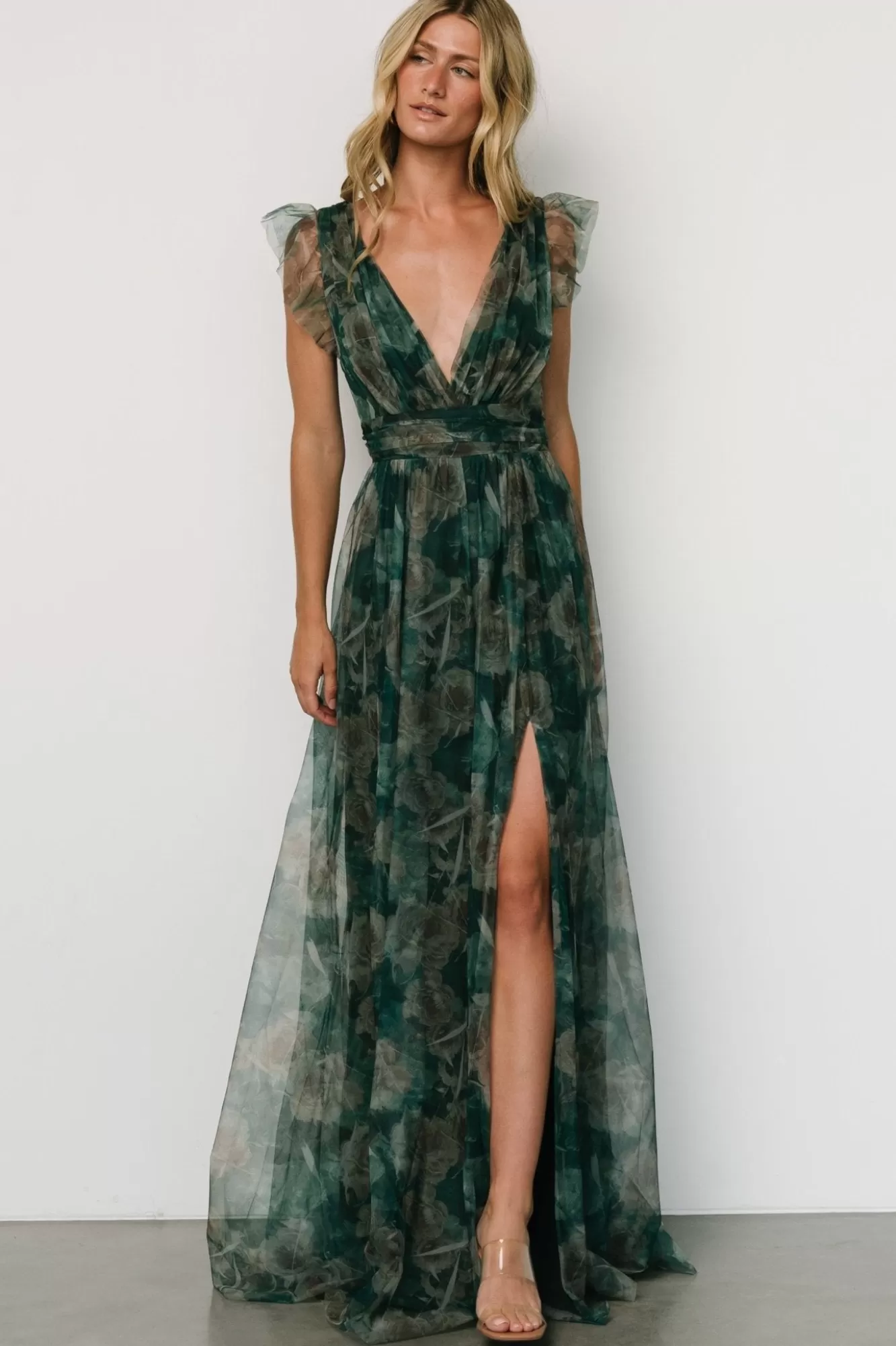 Baltic Born Maxi Dresses | Maxi Dresses | Carmine Maxi Dress | Green Floral