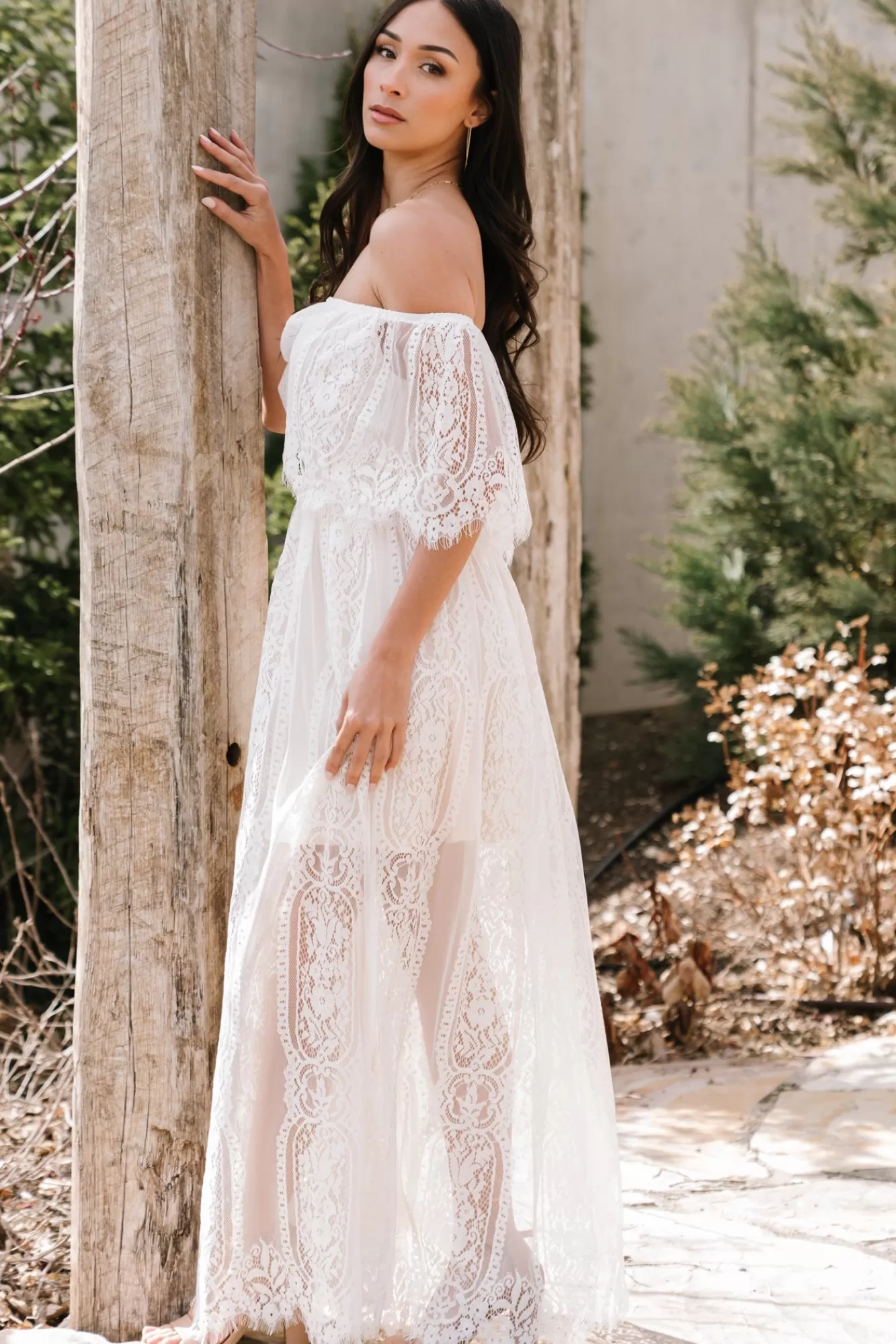 Baltic Born Maxi Dresses | Maxi Dresses | Caroline Lace Maxi Dress | Off White