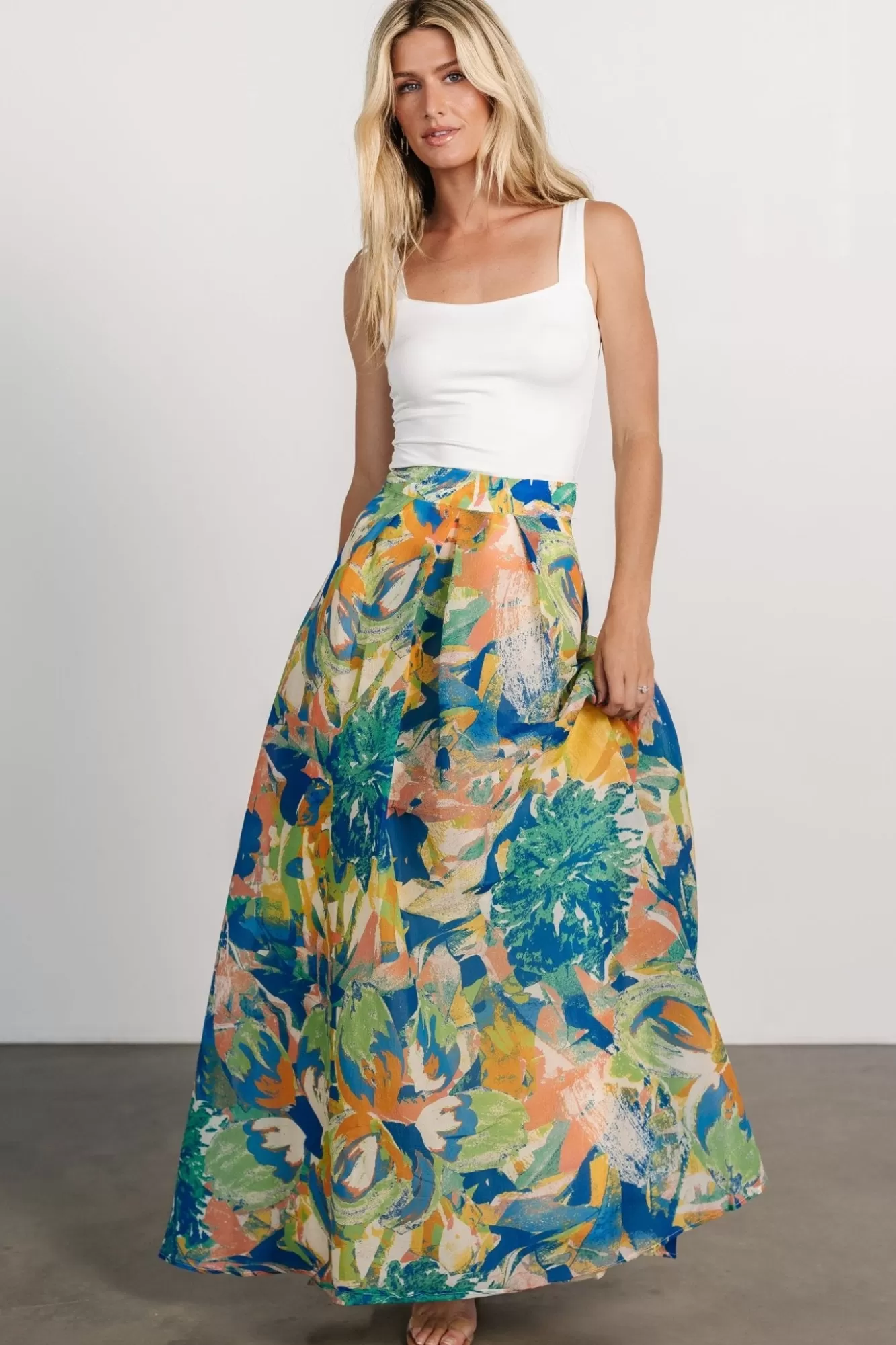 Baltic Born Maxi Dresses | Maxi Dresses | Cayman Maxi Skirt | Blue Multi