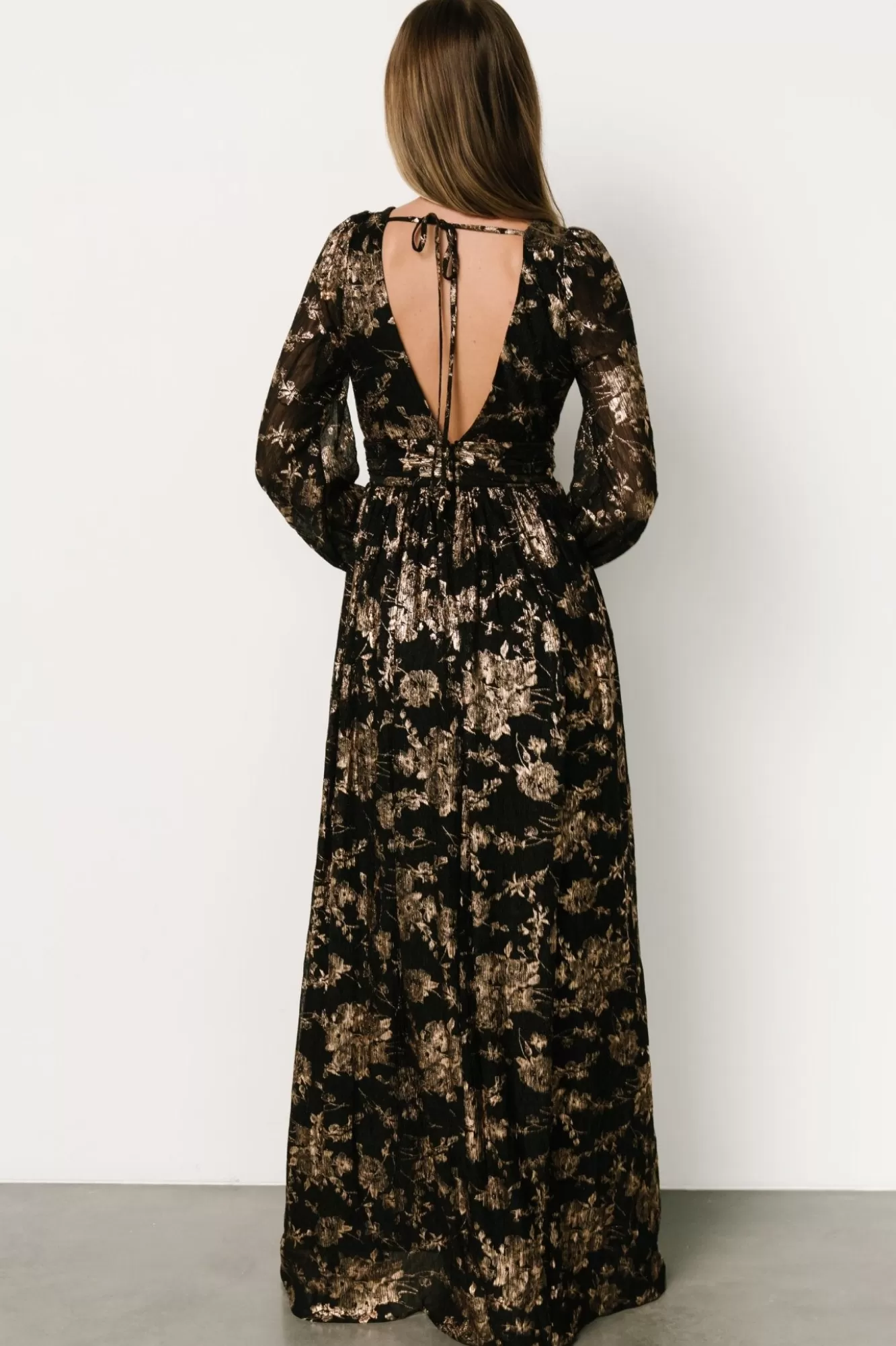 Baltic Born Maxi Dresses | Maxi Dresses | Charlene Maxi Dress | Black + Gold