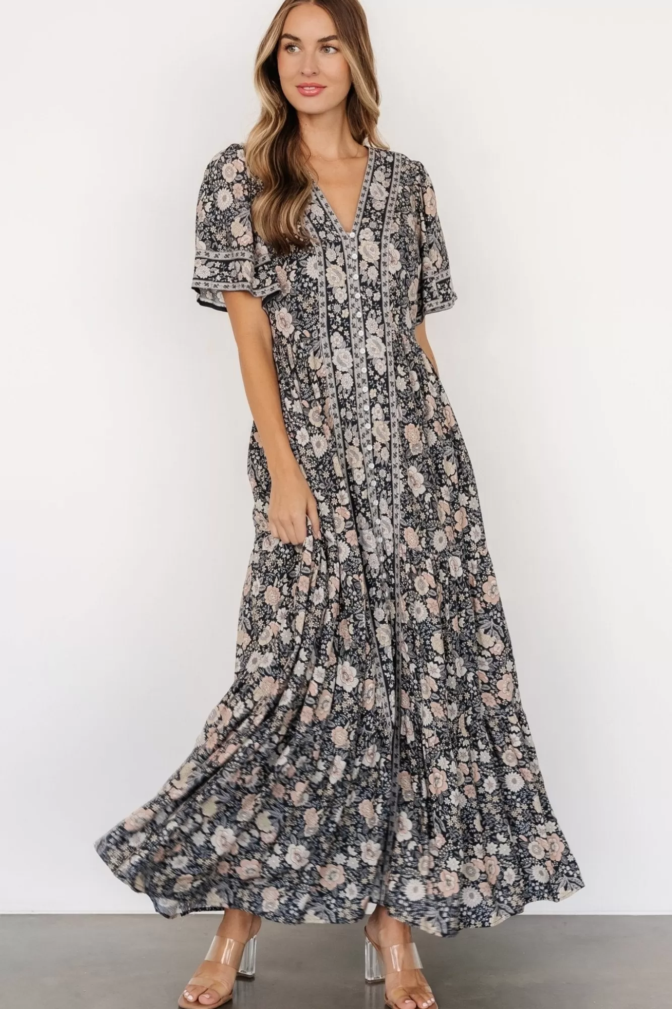 Baltic Born Maxi Dresses | Maxi Dresses | Cheryl Maxi Dress | Midnight Floral