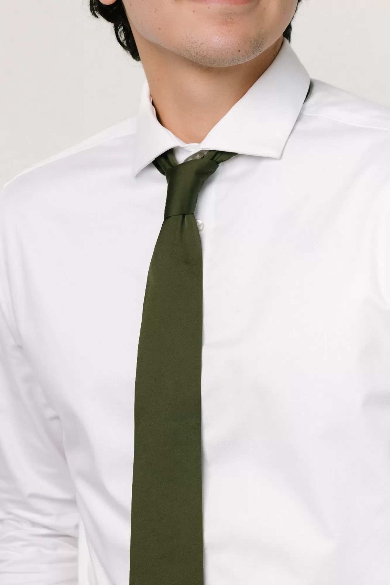 Baltic Born Ties | Classic Satin Tie | Juniper Green