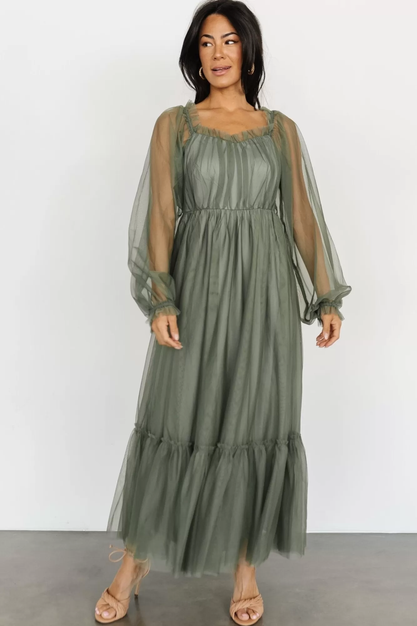 Baltic Born Maxi Dresses | Maxi Dresses | Cleobelle Maxi Dress | Dusty Olive