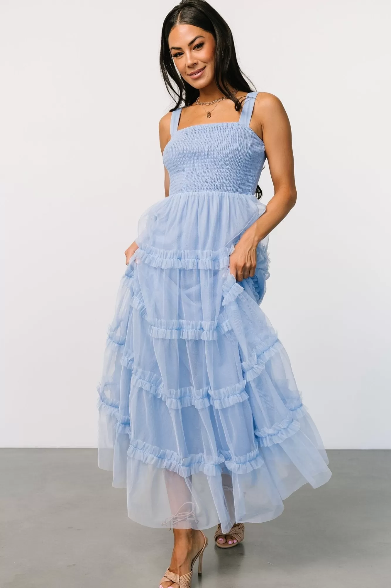 Baltic Born Maxi Dresses | Maxi Dresses | Constance Tulle Maxi Dress | Light Blue