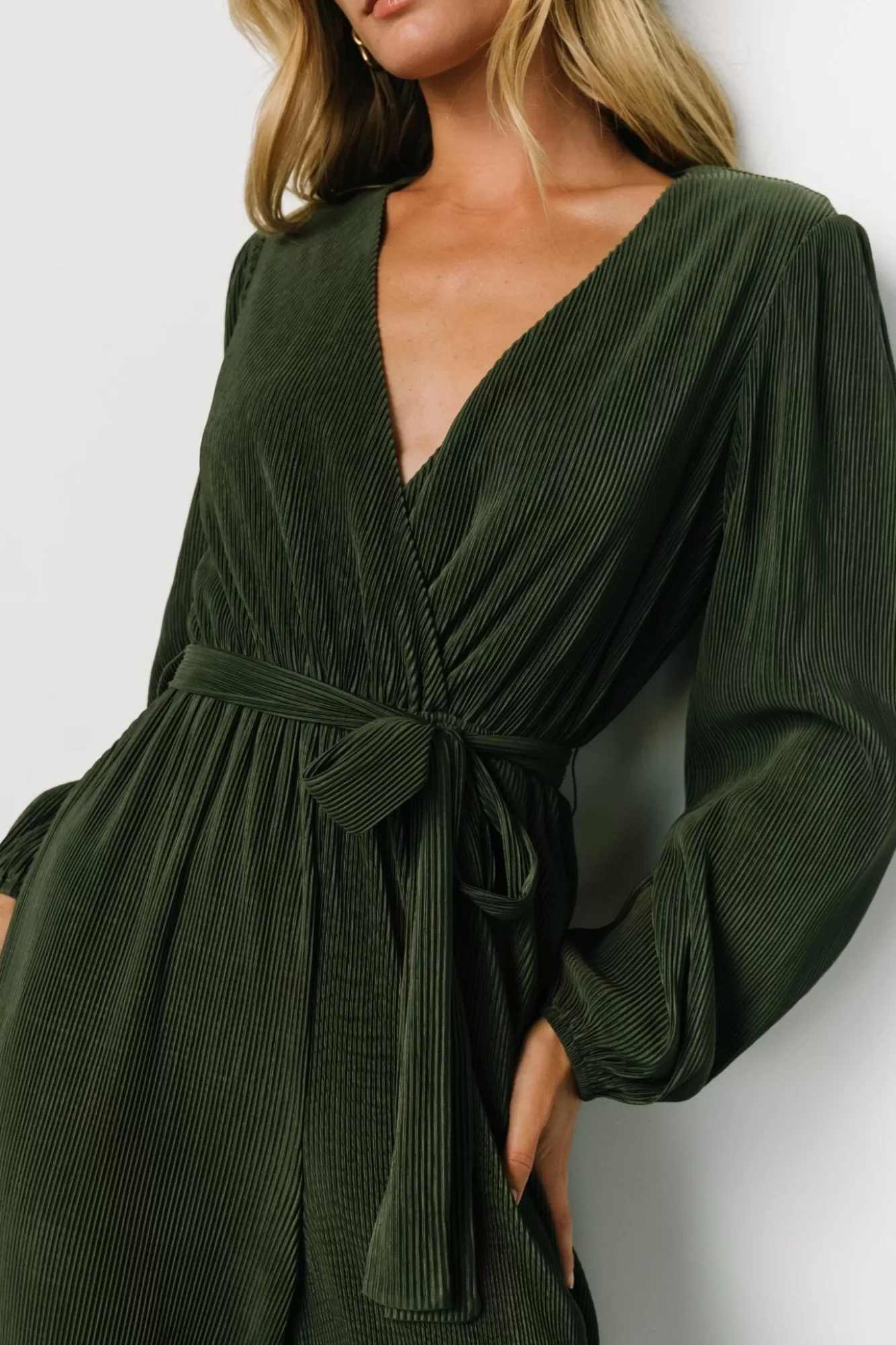 Baltic Born Jumpsuits + Rompers | Croft Pleated Jumpsuit | Dark Olive