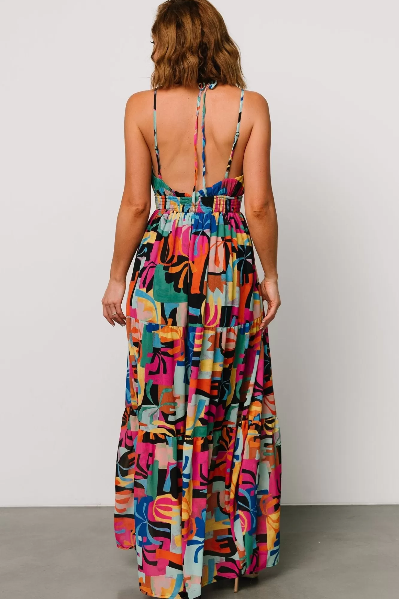 Baltic Born Maxi Dresses | Maxi Dresses | Crystal Maxi Dress | Black Multi Print