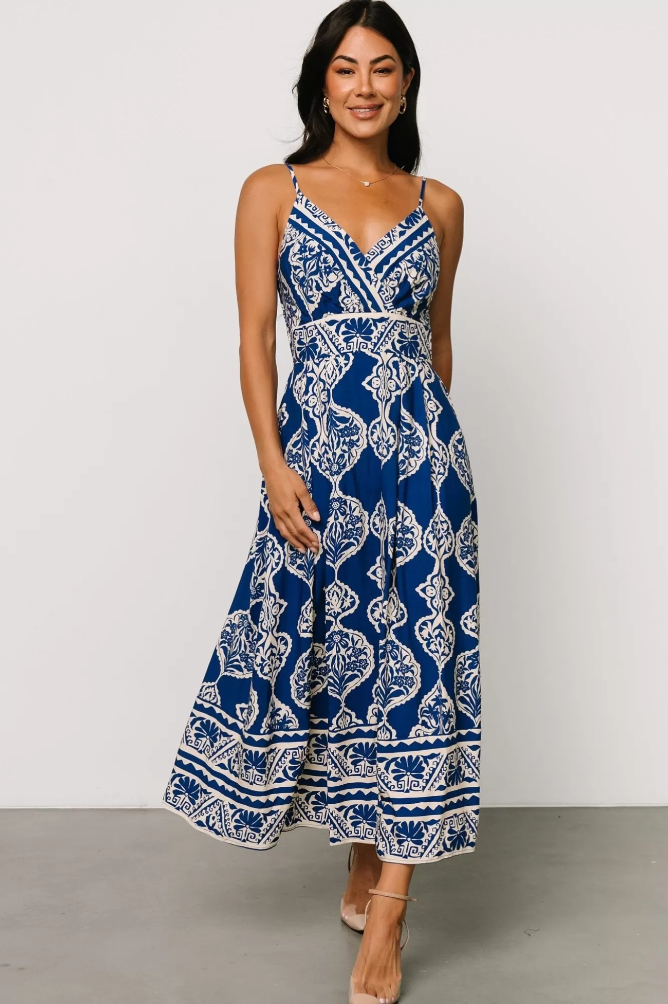 Baltic Born Midi Dresses | Midi Dresses | Delia Midi Dress | Blue Print