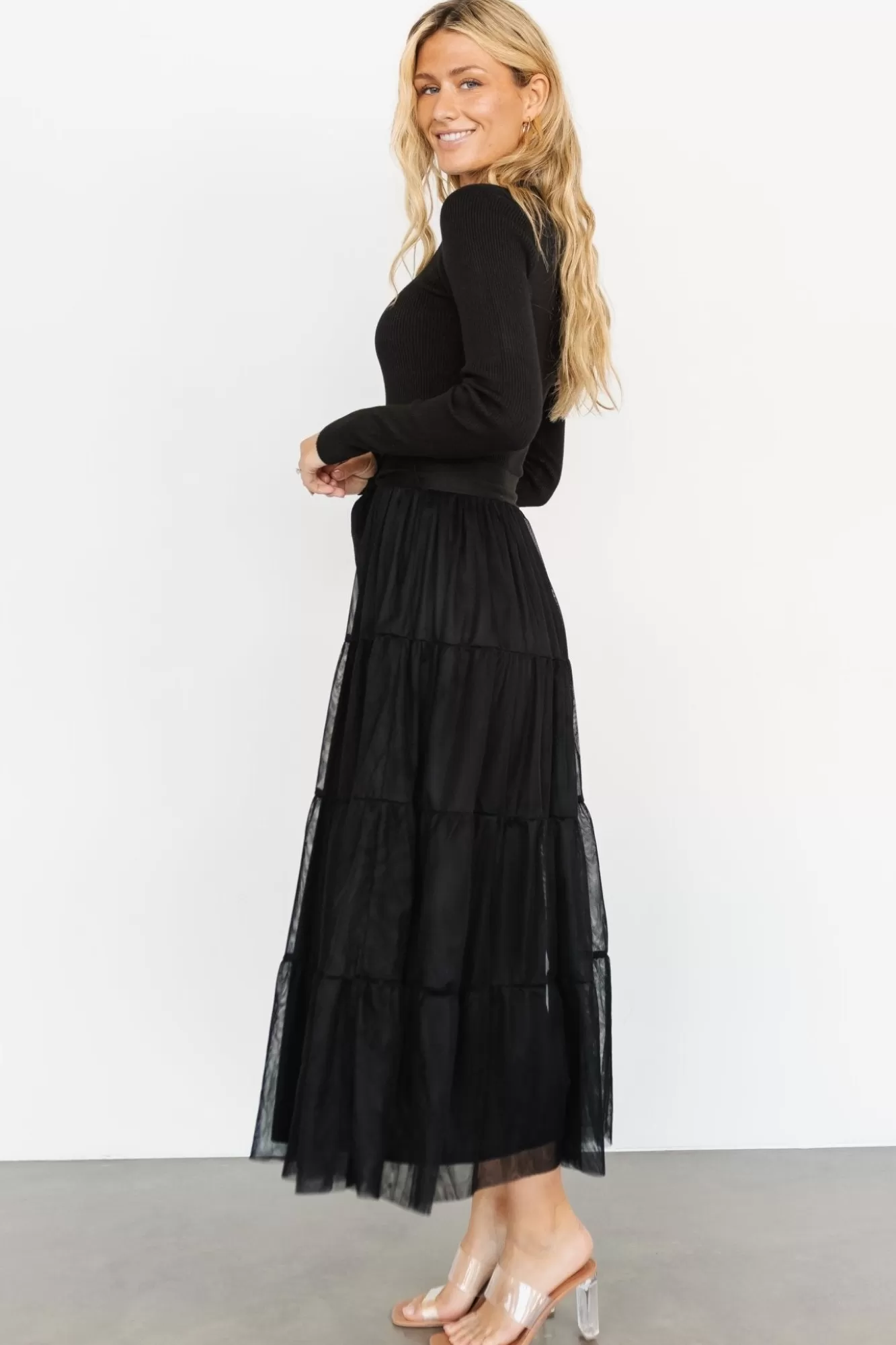 Baltic Born Maxi Dresses | Maxi Dresses | Demi Sweater Tulle Dress |