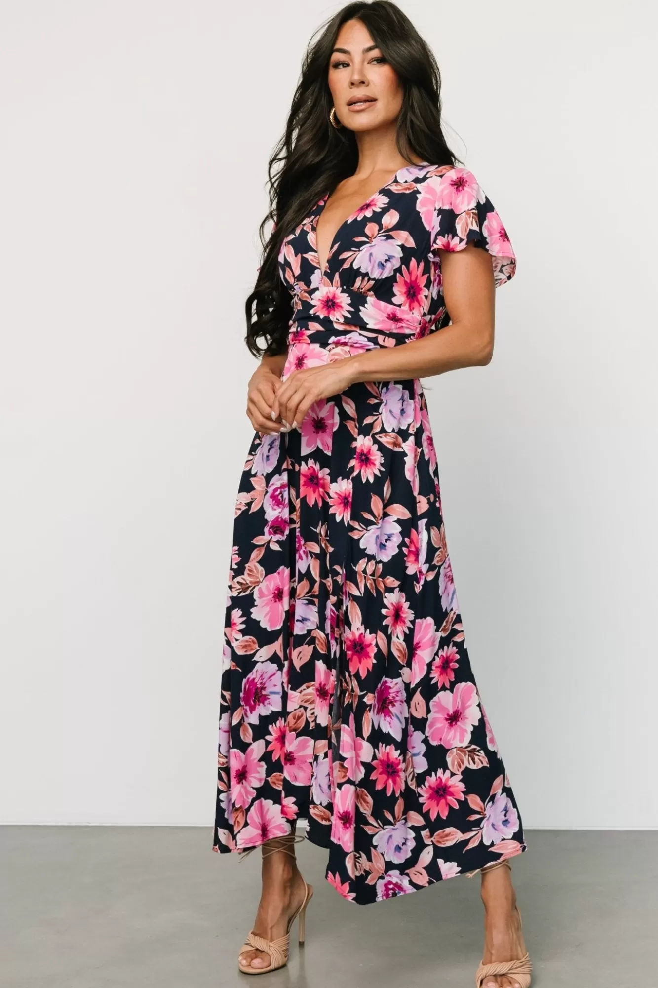 Baltic Born Maxi Dresses | Maxi Dresses | Destin Maxi Dress | Navy + Pink