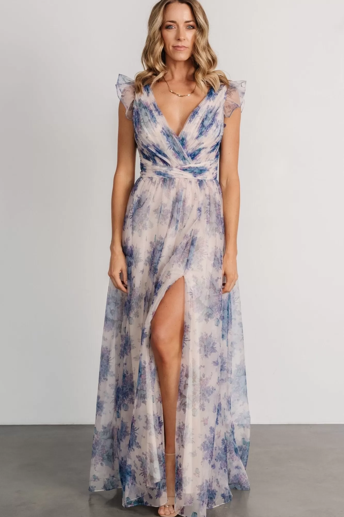 Baltic Born Maxi Dresses | Maxi Dresses | Dimitra Maxi Dress | Natural + Slate Floral