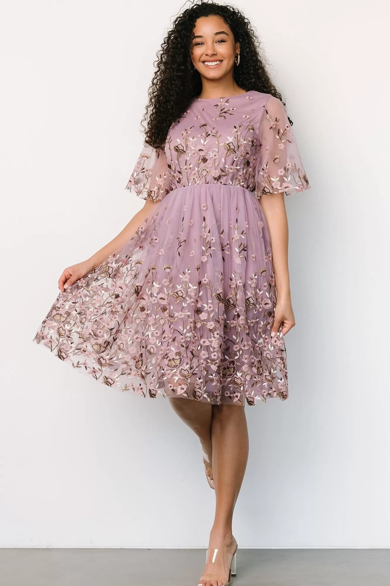 Baltic Born Short Dresses | Short Dresses | Duchess Tulle Dress | Lilac Garden