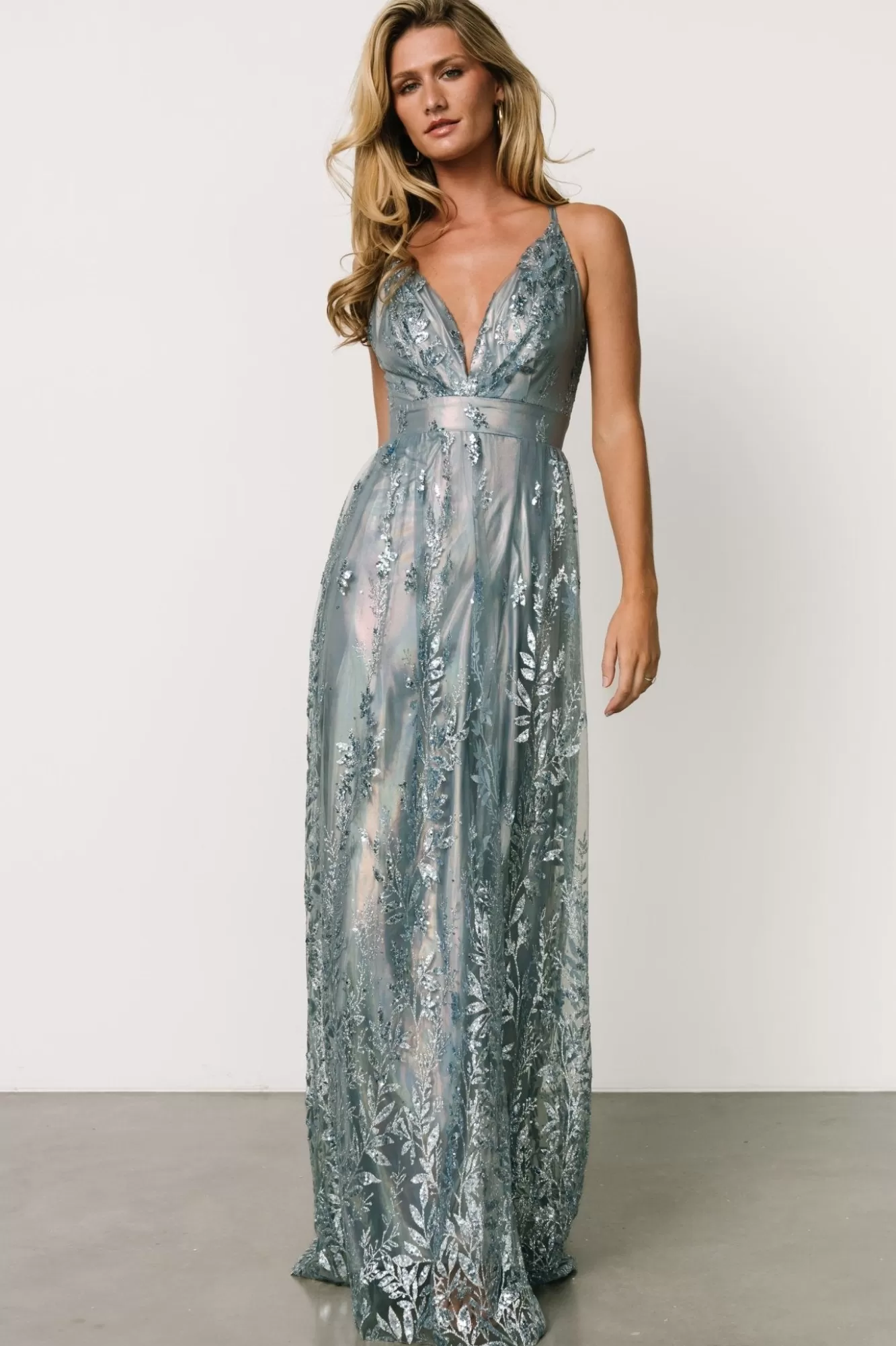 Baltic Born Maxi Dresses | Maxi Dresses | Eirena Sparkle Gown | Light Blue