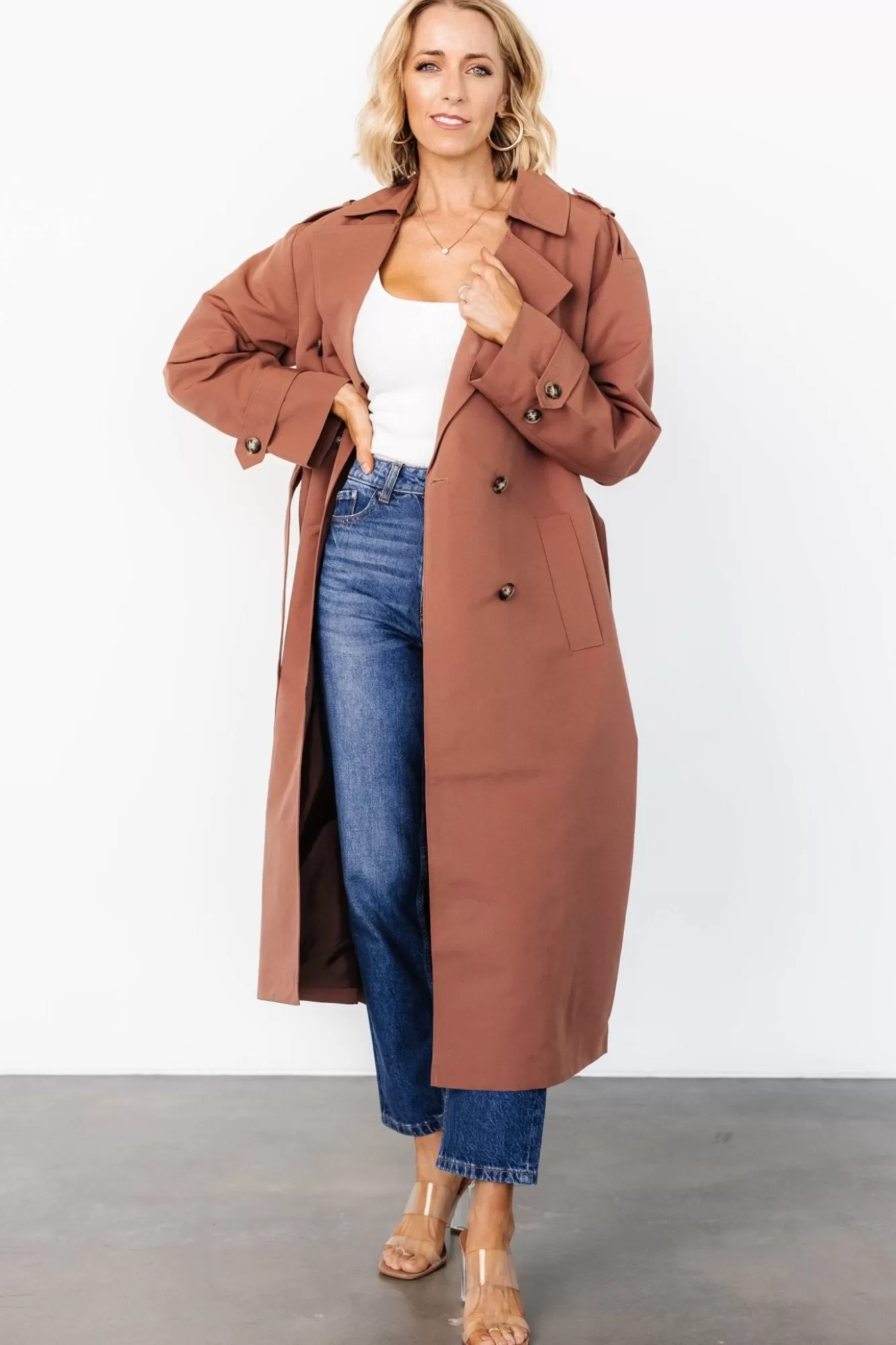 Baltic Born Outerwear | Elias Trench Coat | Warm Brown