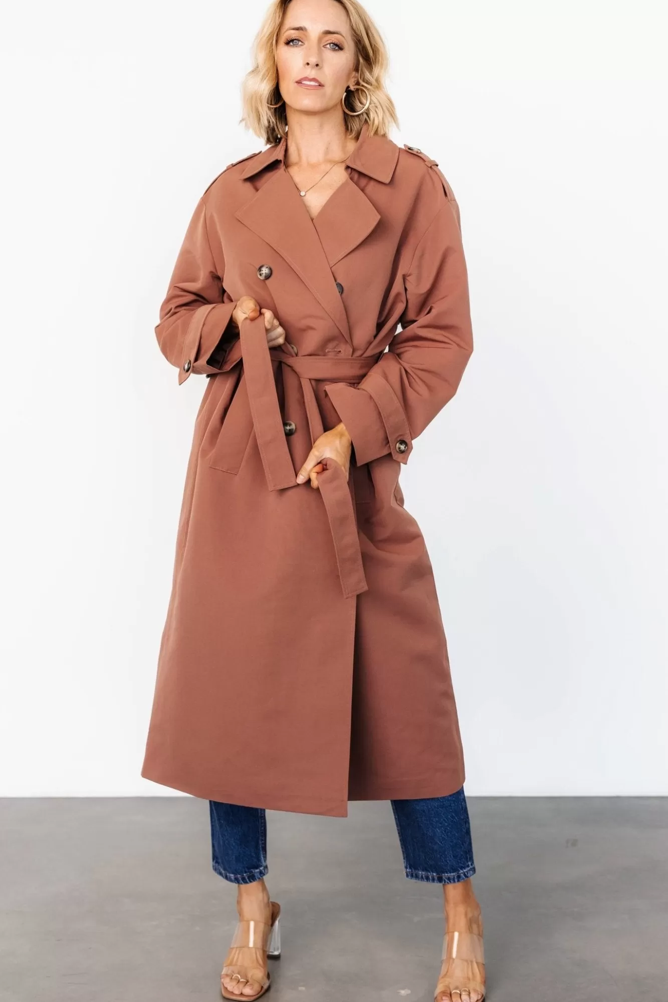 Baltic Born Outerwear | Elias Trench Coat | Warm Brown