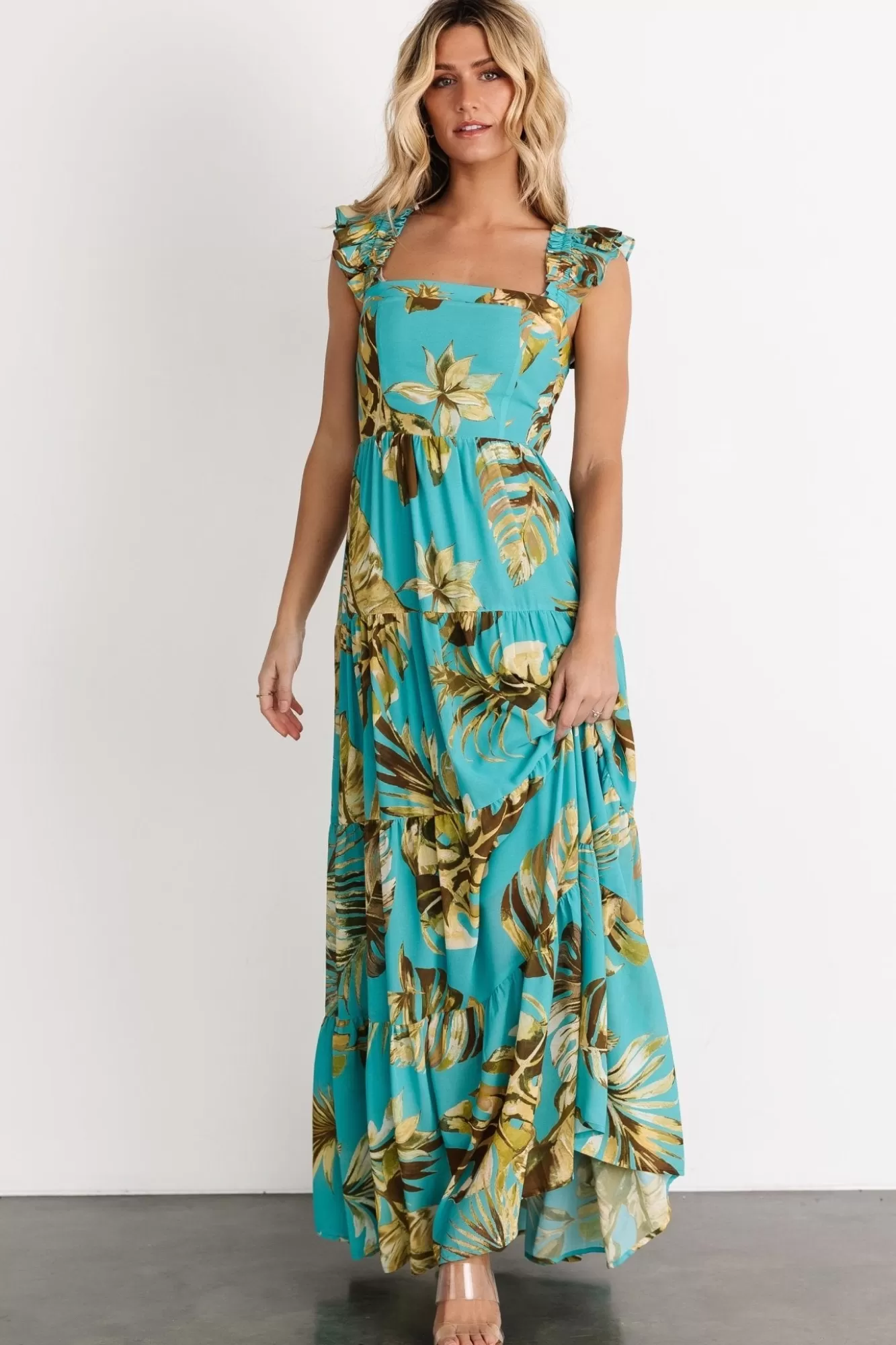 Baltic Born Maxi Dresses | Maxi Dresses | Encinitas Maxi Dress | Caribbean Blue Print