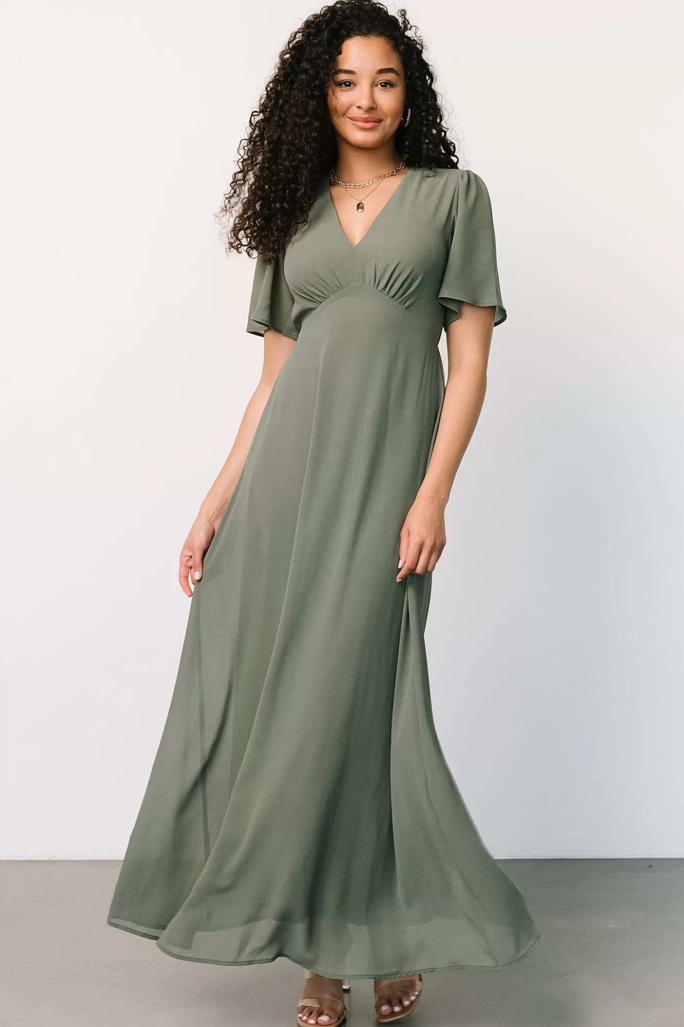 Baltic Born Maxi Dresses | Maxi Dresses | Esti Maxi Dress | Dark Sage