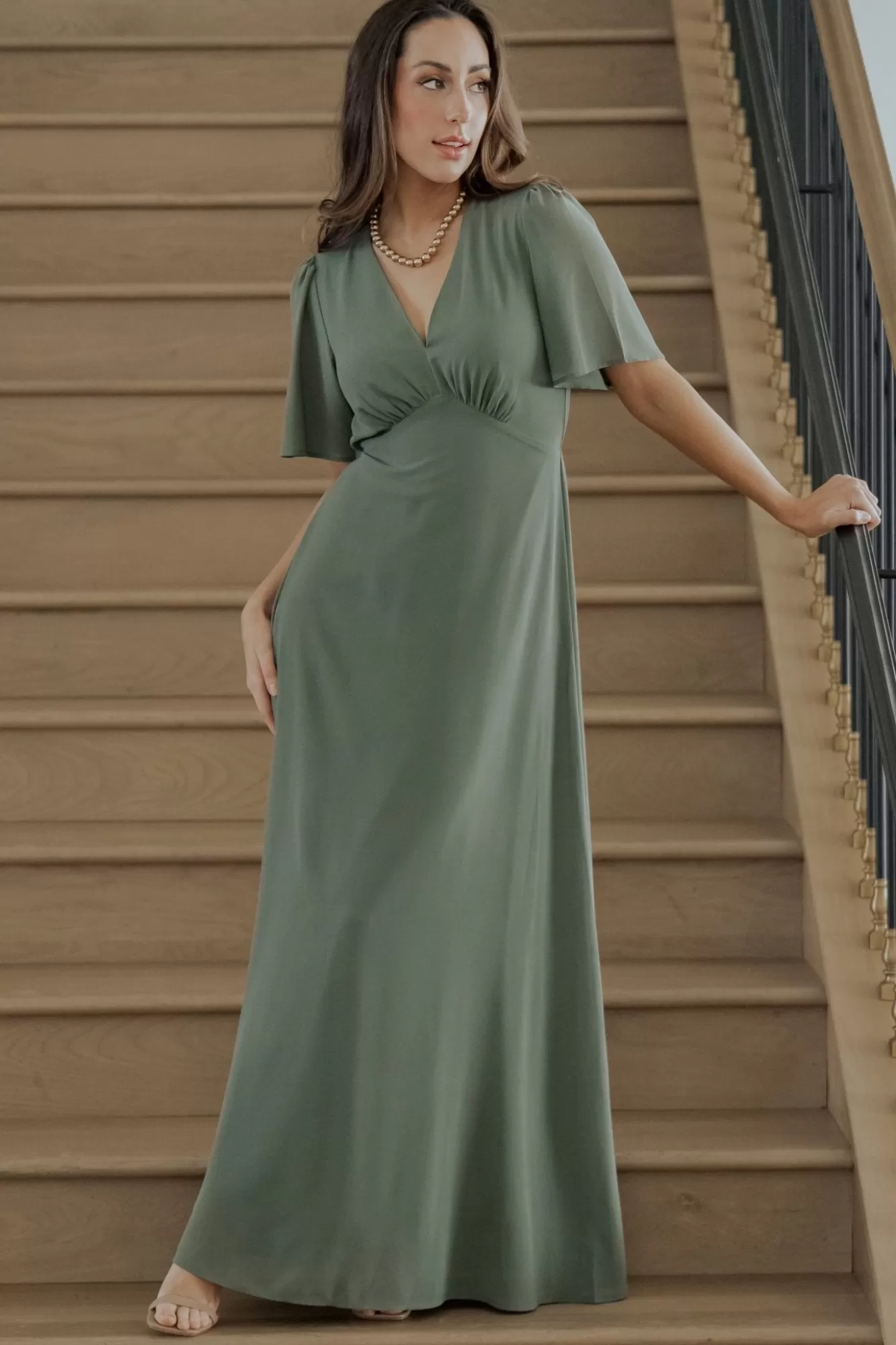 Baltic Born Maxi Dresses | Maxi Dresses | Esti Maxi Dress | Dark Sage