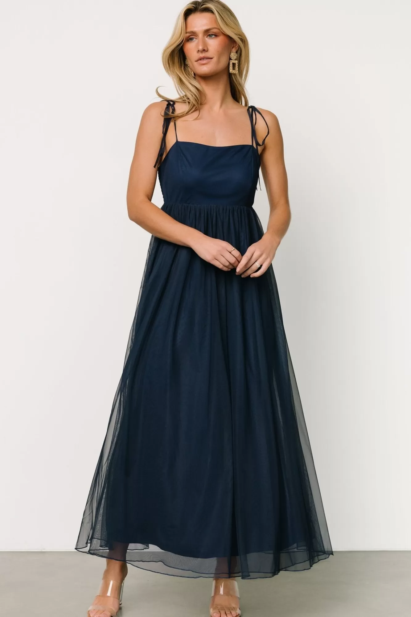 Baltic Born Maxi Dresses | Maxi Dresses | Fiona Tulle Maxi Dress | Midnight Blue