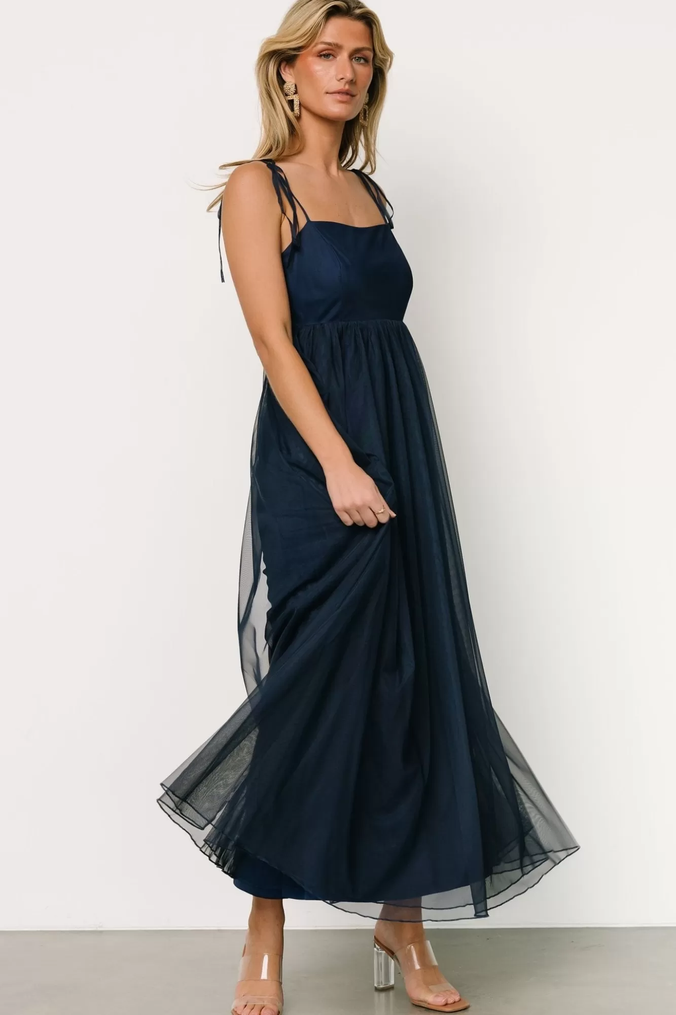 Baltic Born Maxi Dresses | Maxi Dresses | Fiona Tulle Maxi Dress | Midnight Blue