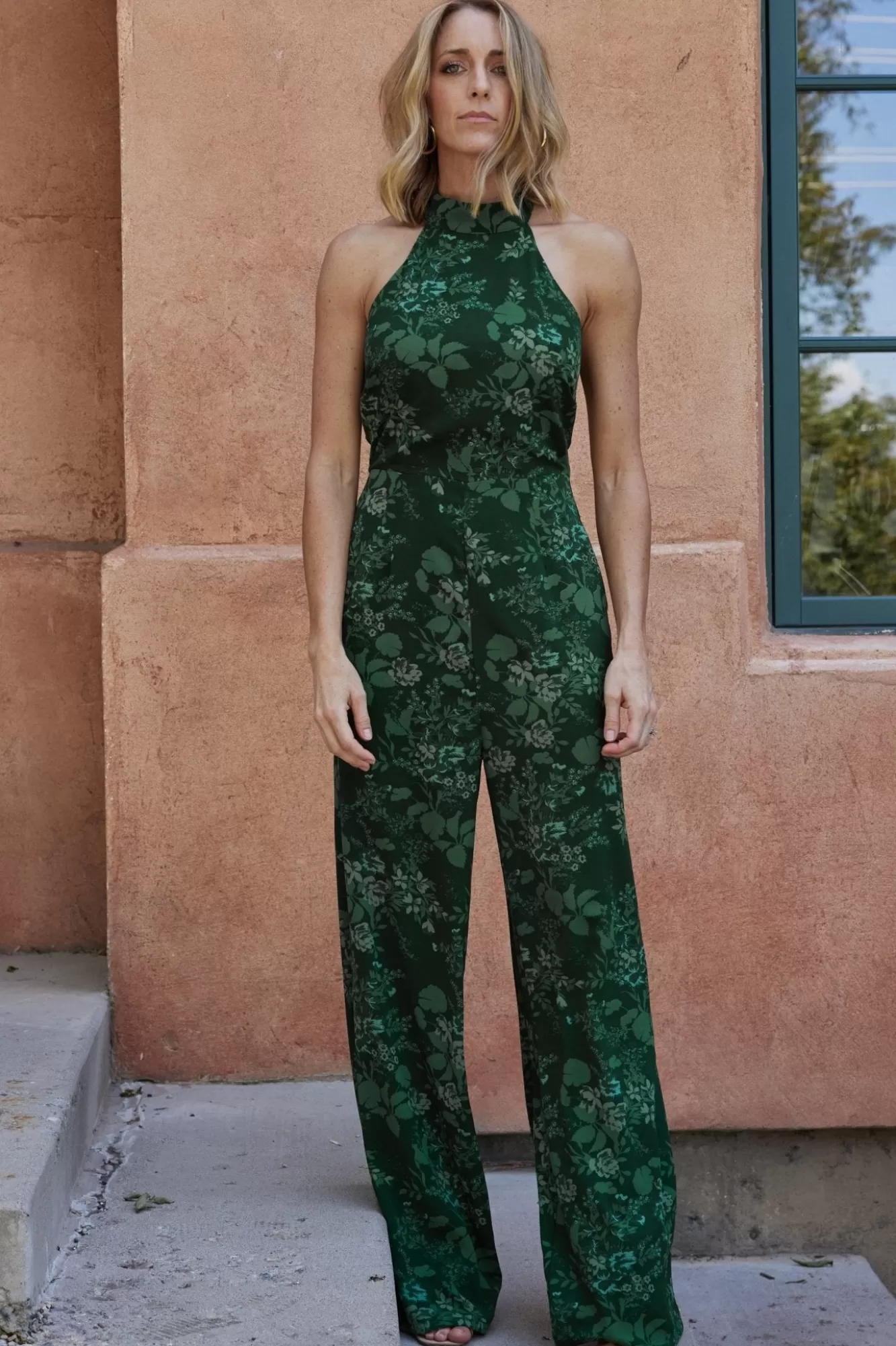 Baltic Born Jumpsuits + Rompers | Freya Halter Jumpsuit | Emerald Floral