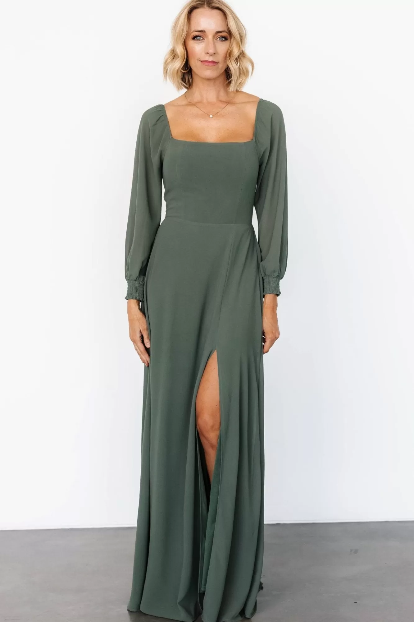 Baltic Born Maxi Dresses | Maxi Dresses | Giselle Maxi Dress | Dark Sage