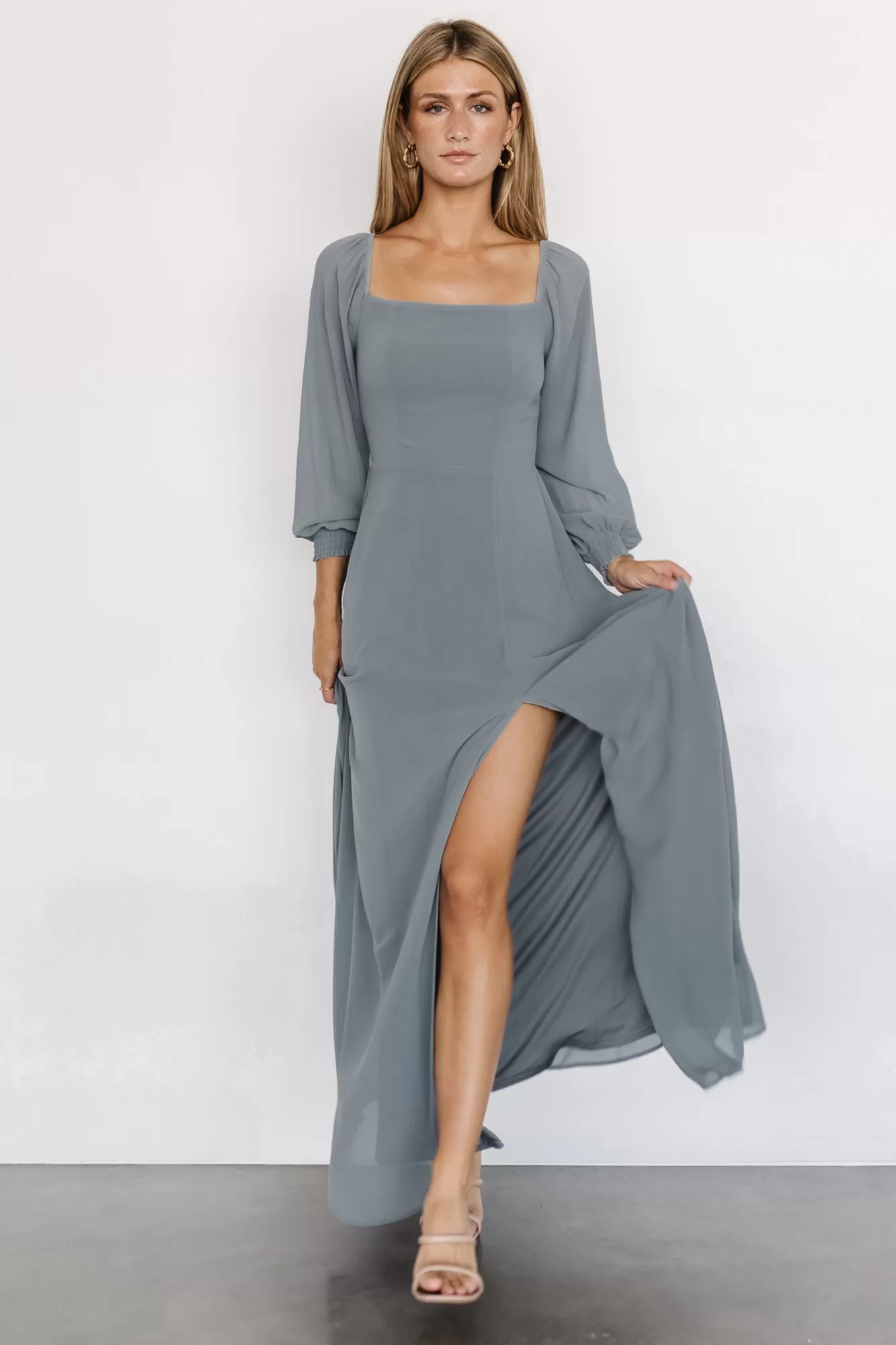 Baltic Born Maxi Dresses | Maxi Dresses | Giselle Maxi Dress | Dusty Blue