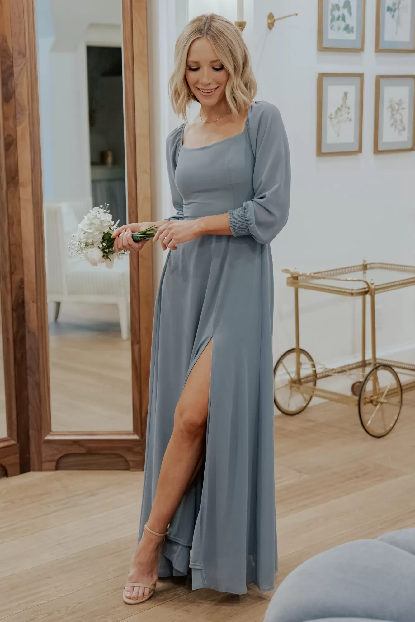 Baltic Born Maxi Dresses | Maxi Dresses | Giselle Maxi Dress | Dusty Blue