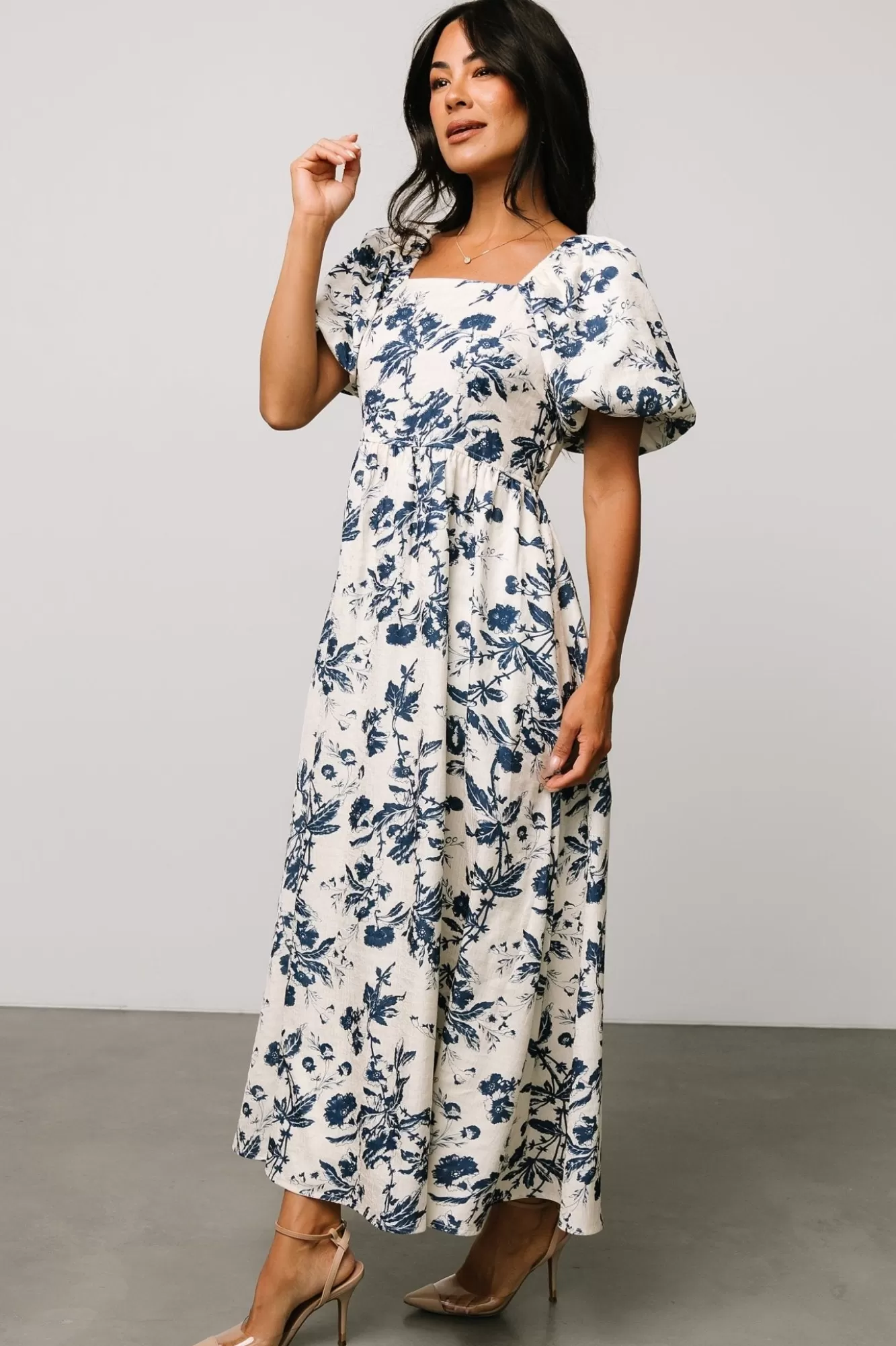 Baltic Born Maxi Dresses | Maxi Dresses | Graceland Maxi Dress | Cream + Navy Floral