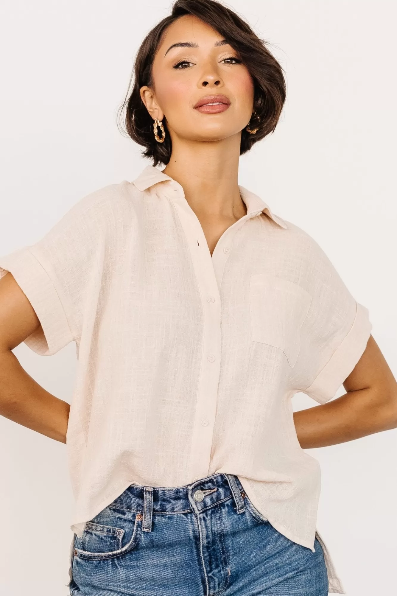 Baltic Born Blouses + Shirts | Hammond Short Sleeve Top |