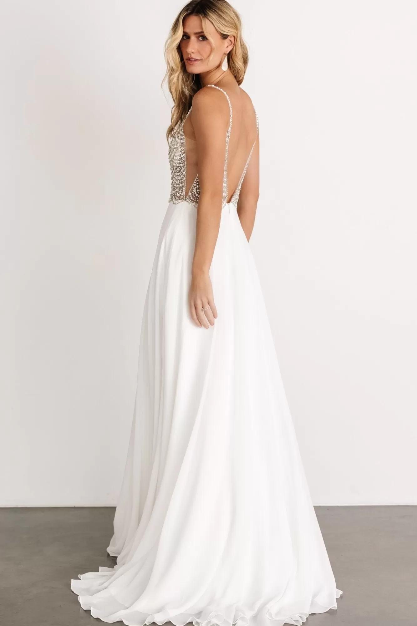 Baltic Born Maxi Dresses | Maxi Dresses | Honor Beaded Bridal Gown | Off White