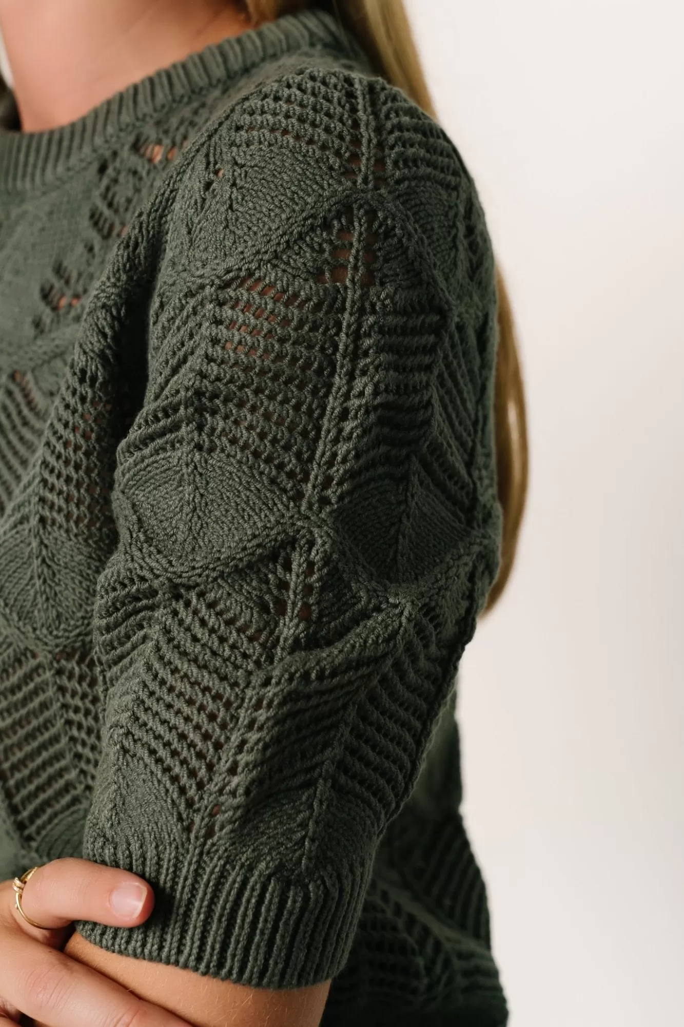 Baltic Born Blouses + Shirts | Josella Knit Top | Winter Green