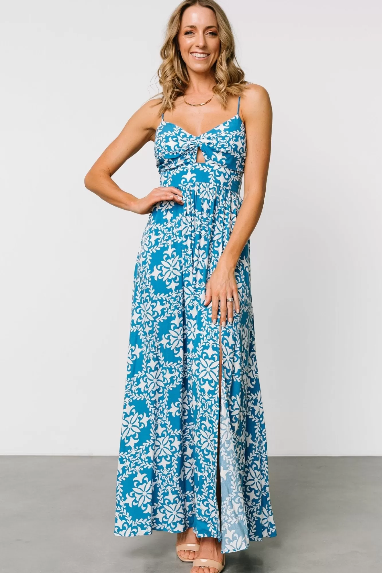 Baltic Born Maxi Dresses | Maxi Dresses | Kali Maxi Dress | Blue + White