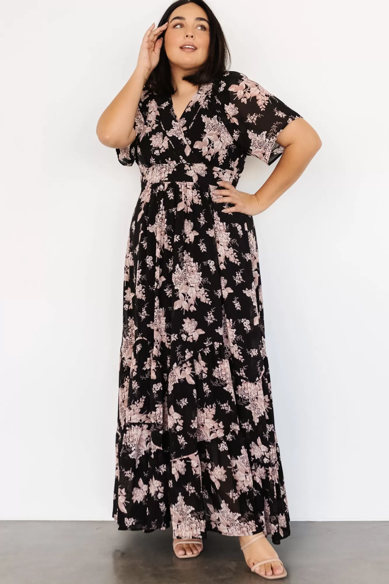 Baltic Born Maxi Dresses | Maxi Dresses | Katherine Maxi Dress | Black + Blush Floral