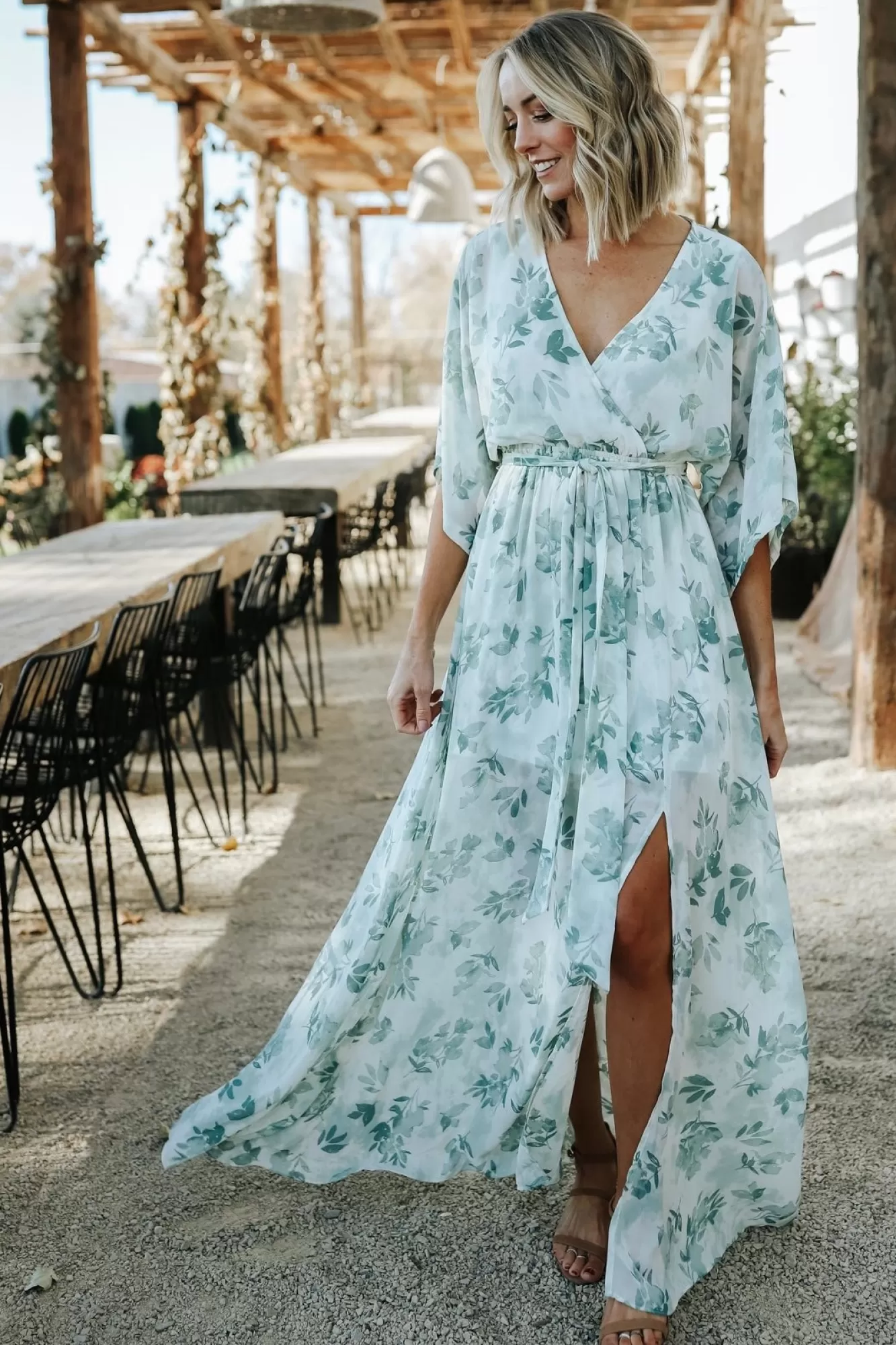 Baltic Born Maxi Dresses | Maxi Dresses | Kia Kimono Maxi Dress | Sage Floral