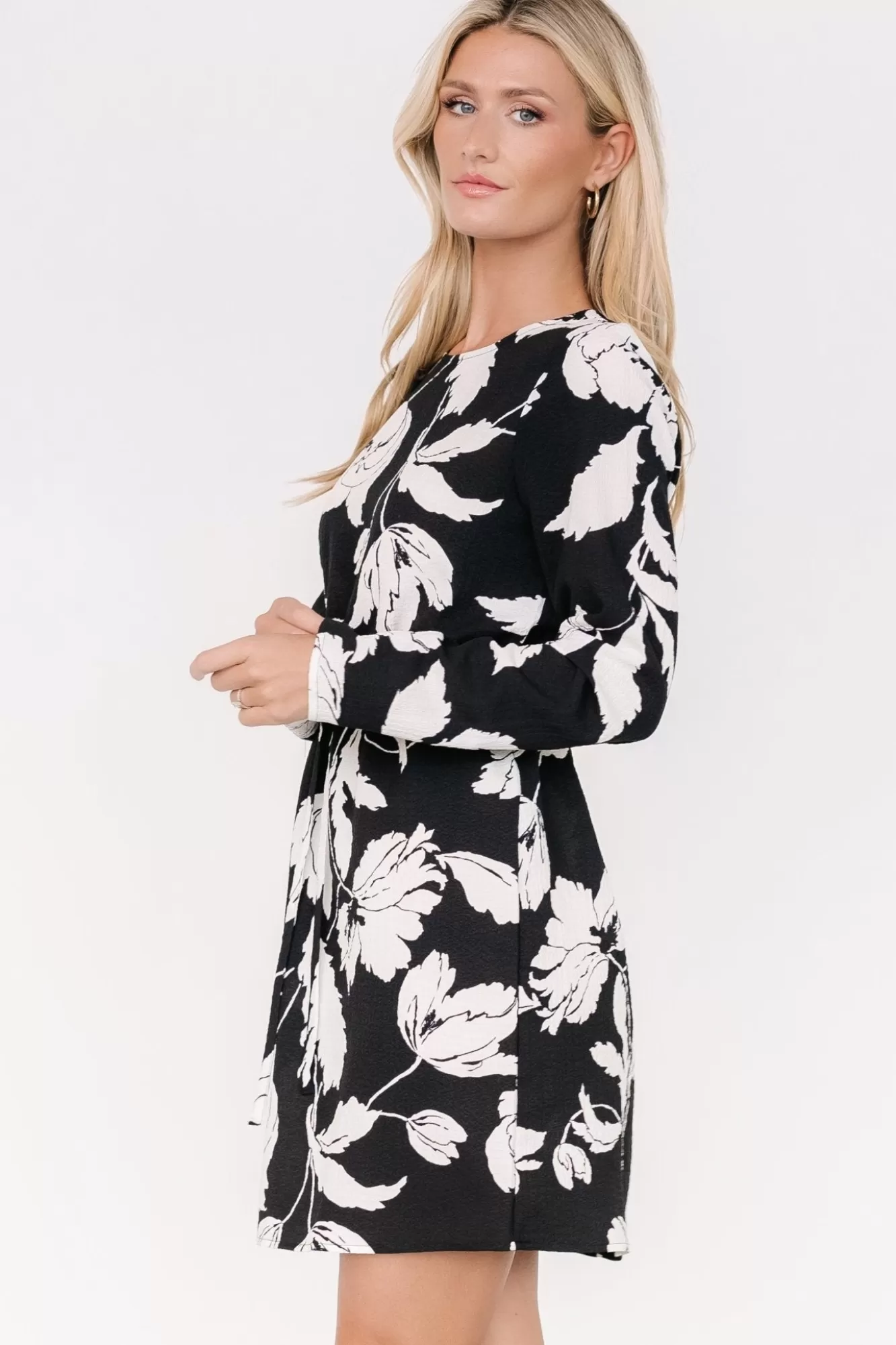 Baltic Born Short Dresses | Short Dresses | Kyoto Short Dress | Black + White Floral